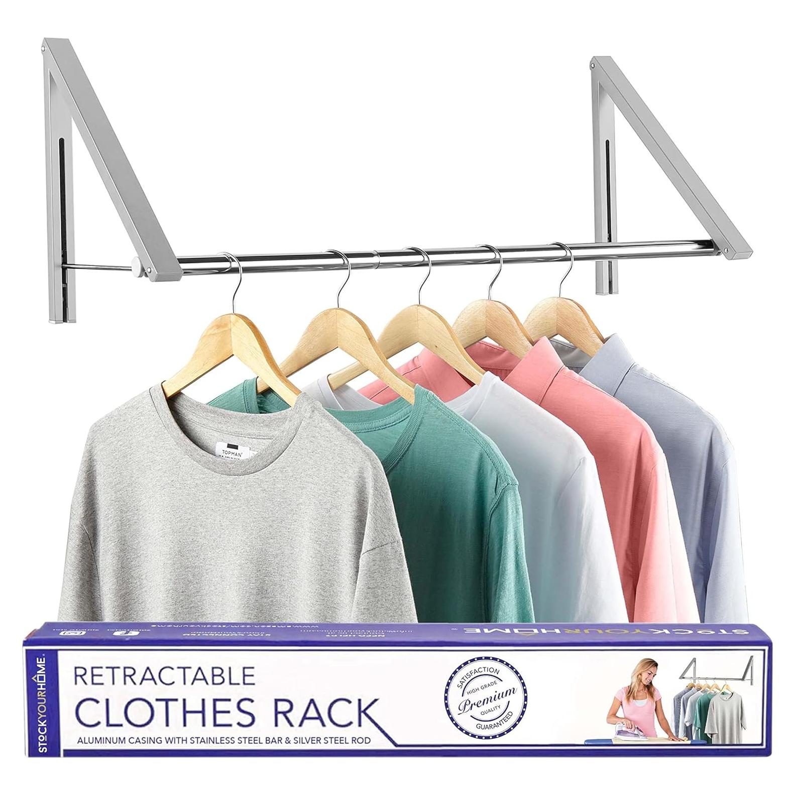 Perchero Plegable Doble Stock Your Home con Barra 27kg