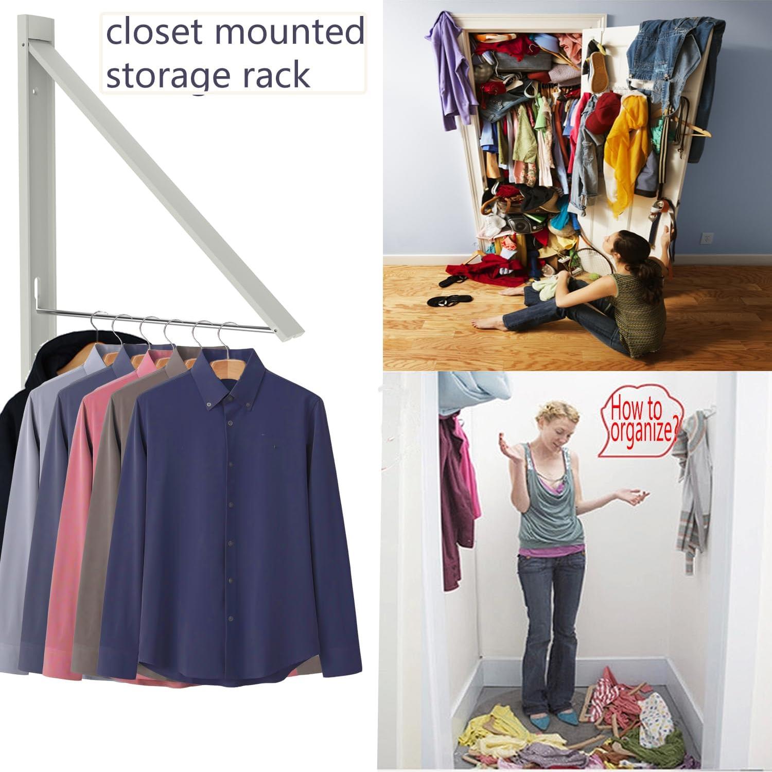 Perchero Plegable Retráctil Ithywat para Ropa 36x30 cm