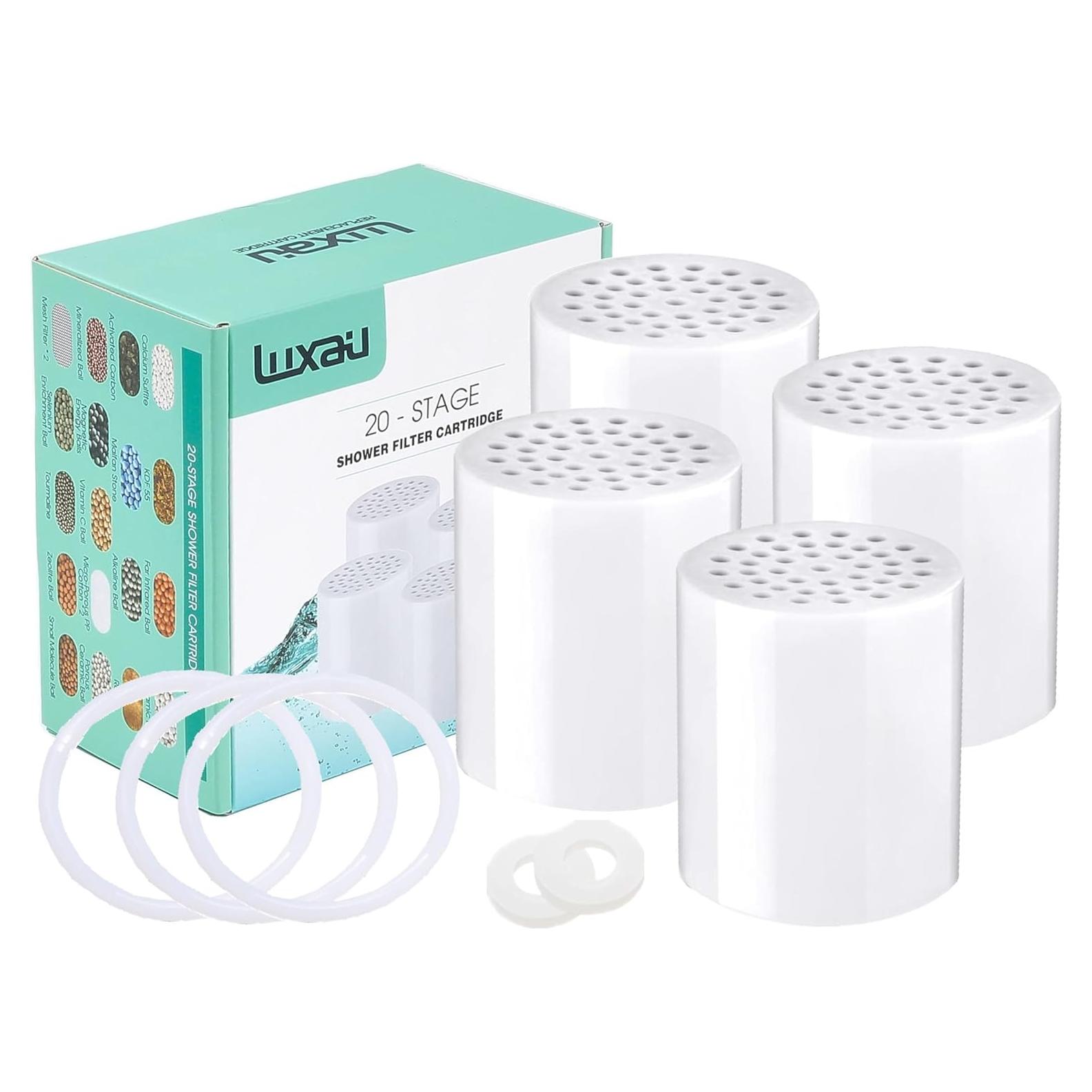 Cartuchos de Filtro de Ducha Luxau 20 Etapas - 4 Piezas