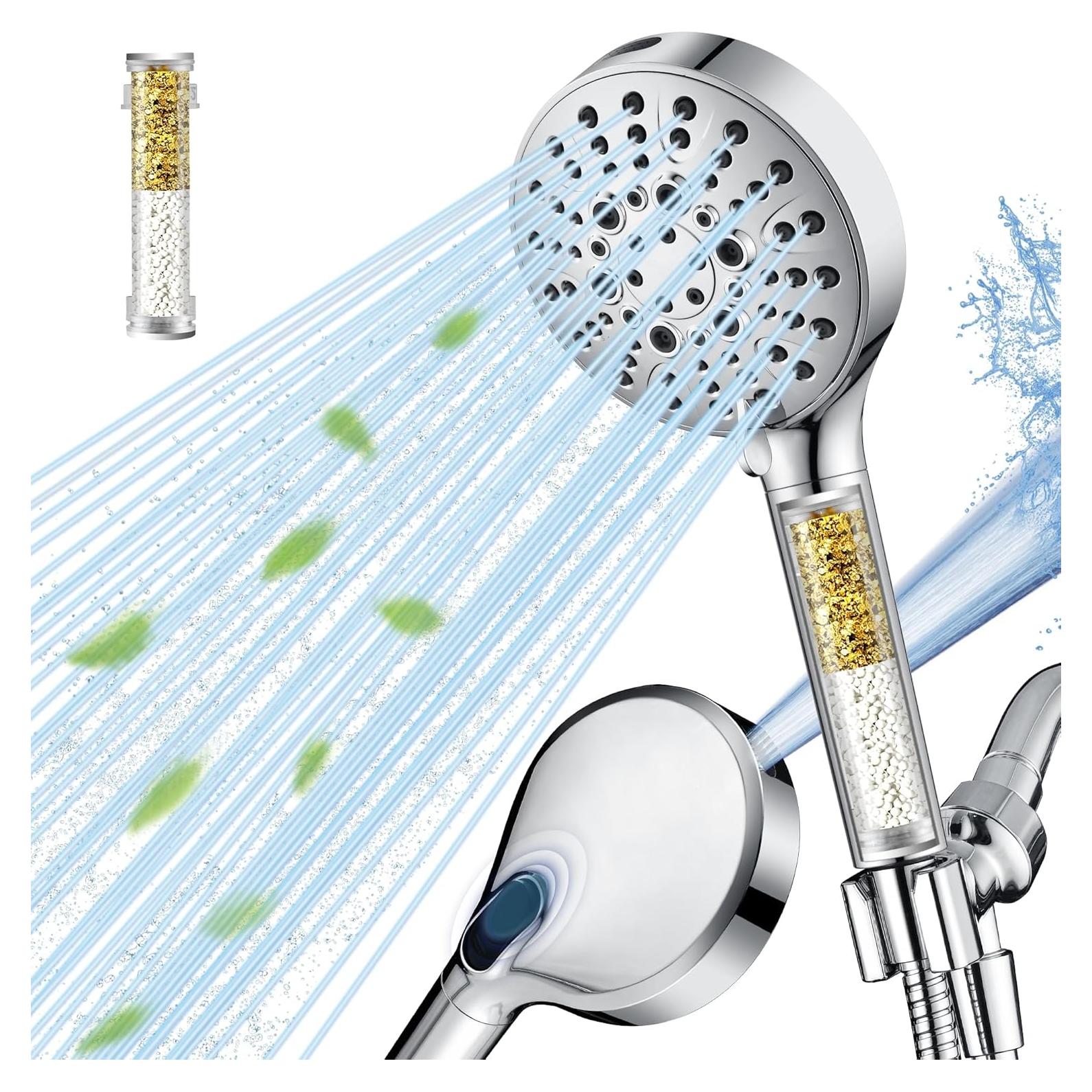 Cabezal de Ducha Filtrado BRIGHT SHOWERS 9 Modos 175 cm