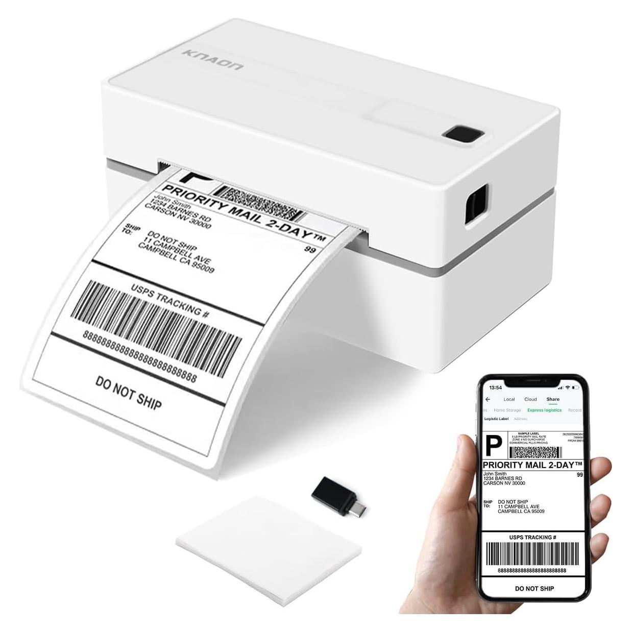 Impresora de Etiquetas Térmicas KNAON Y813BT Bluetooth 10.7cm