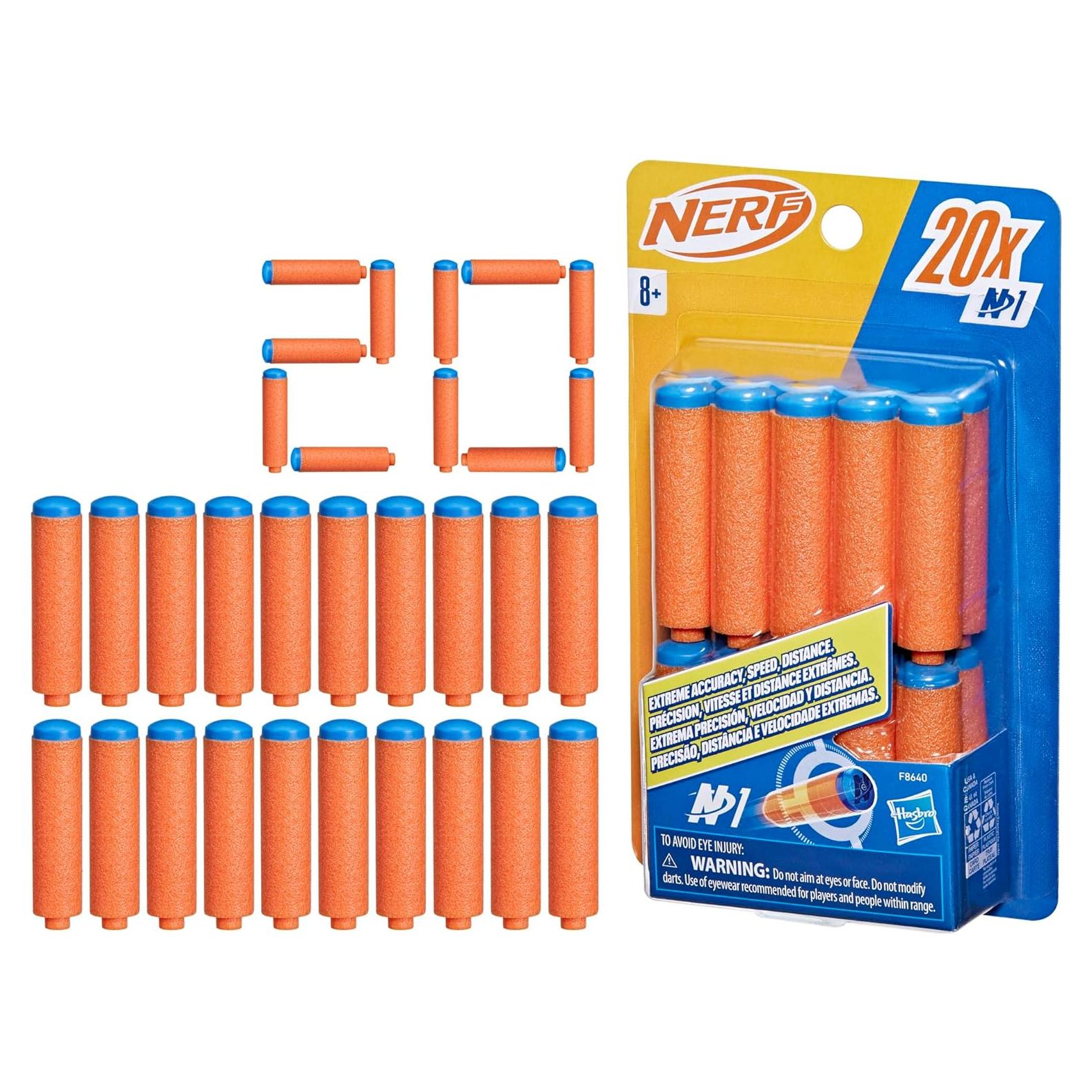 Dardos Nerf N1 - 20 dardos de repuesto para blasters Nerf N