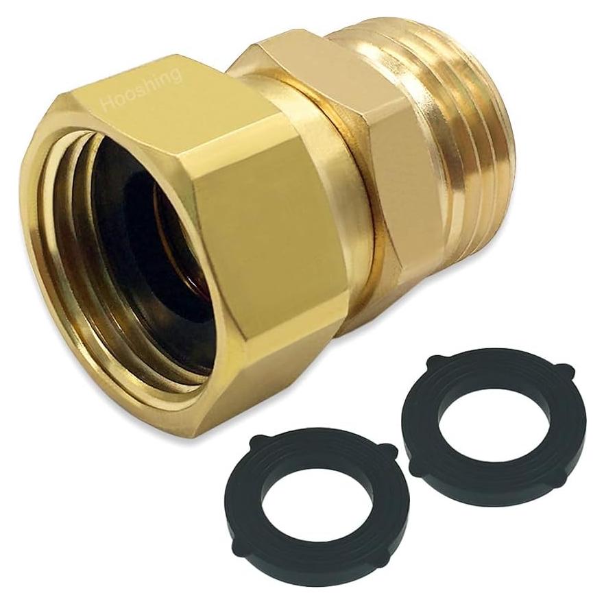 Adaptador Giratorio Hooshing 3/4" GHT Jardín Latón