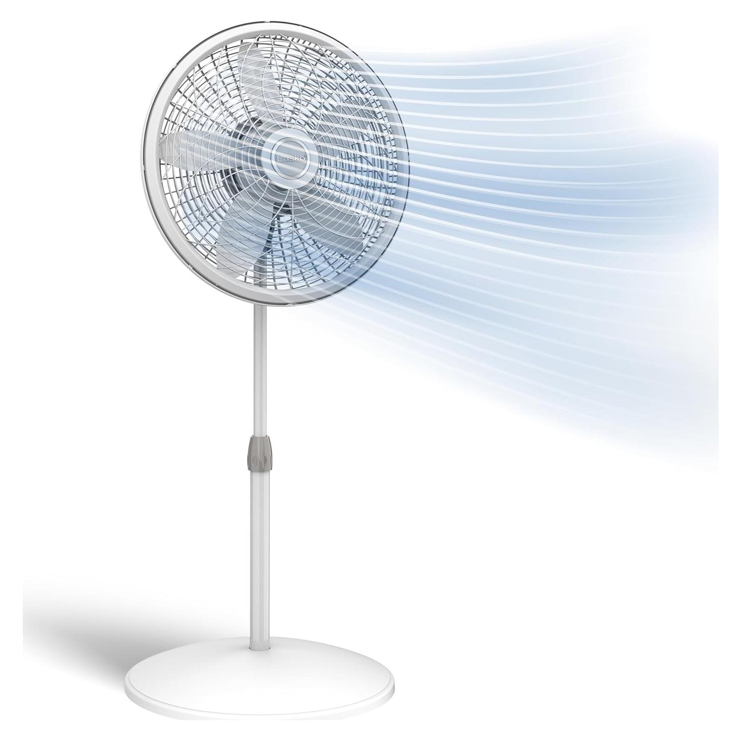 Ventilador de Pedestal Oscilante Lasko 1820 - 3 Velocidades, 50.8 cm