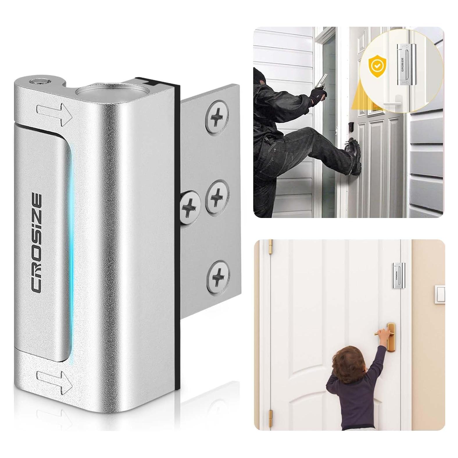 Cerradura de Seguridad Crosize Refuerzo Metal 800 lbs Plata