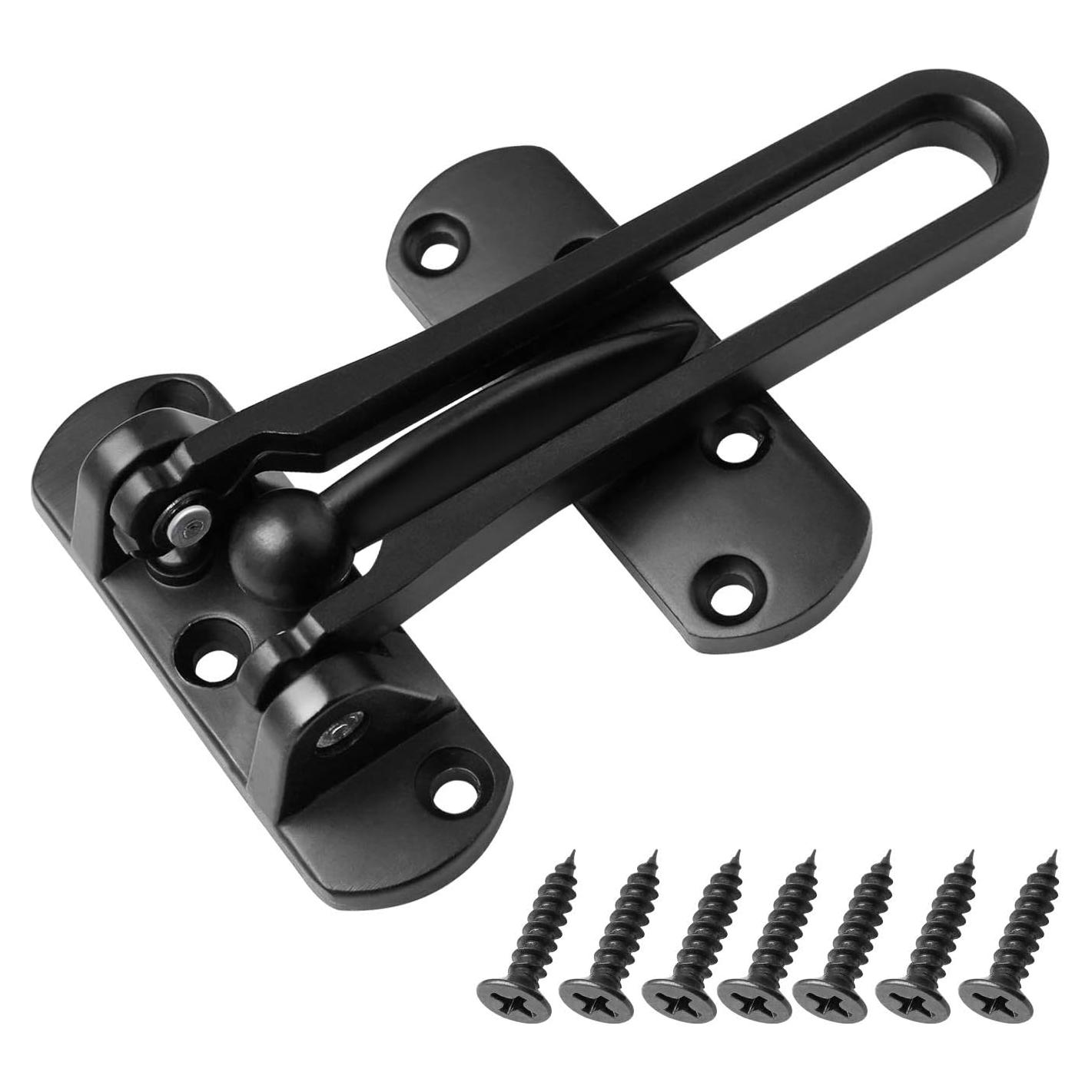 Cerradura de Refuerzo SAISHANG Negra para Puerta 14.5x5.6cm