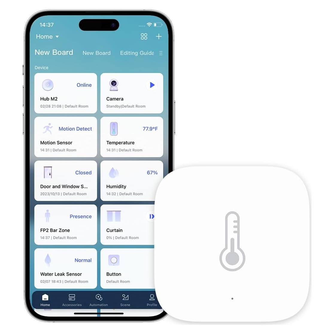 Sensor de Temperatura y Humedad Aqara Zigbee 3-en-1