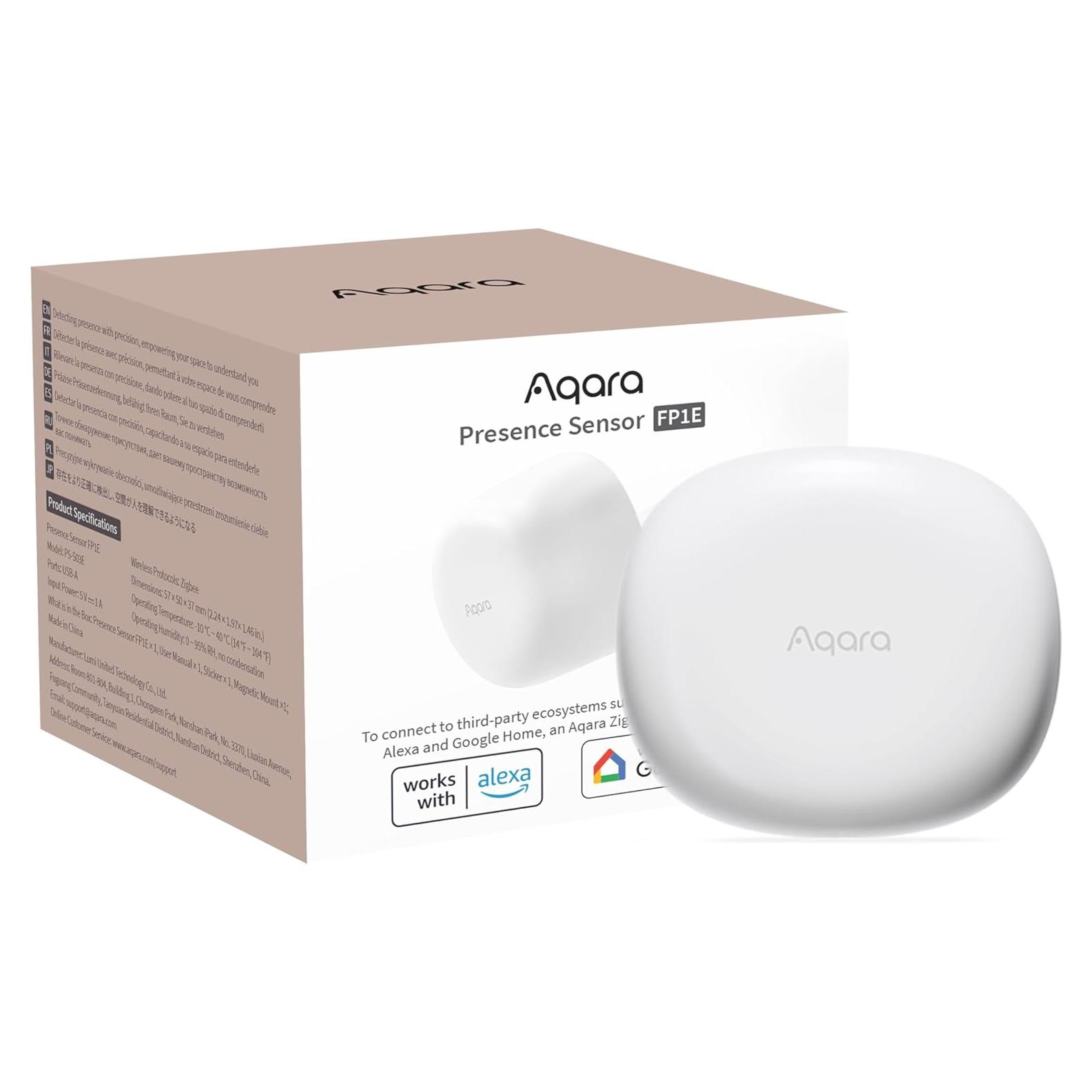 Sensor de Presencia Aqara FP1E mmWave 6m AI HomeKit Alexa