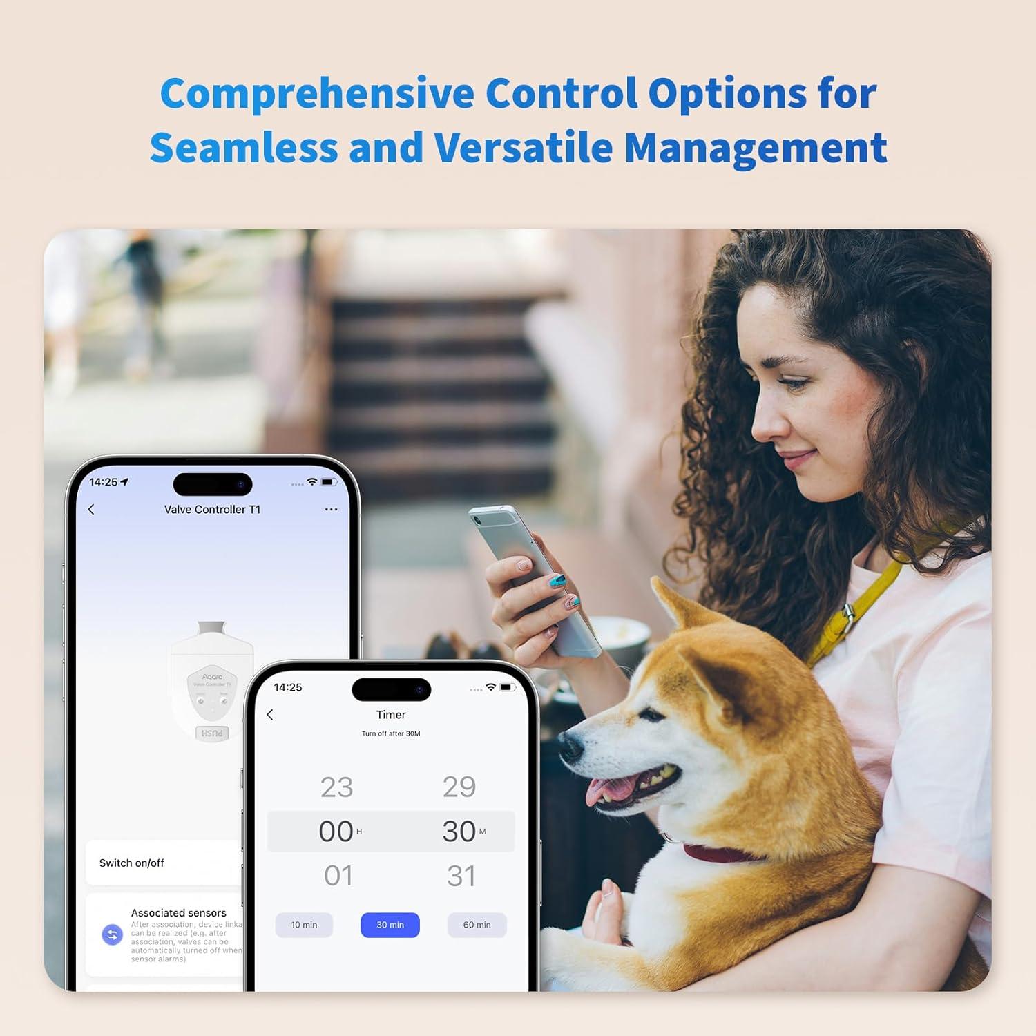 Controlador de Válvula Inteligente Aqara T1 Zigbee 3.0