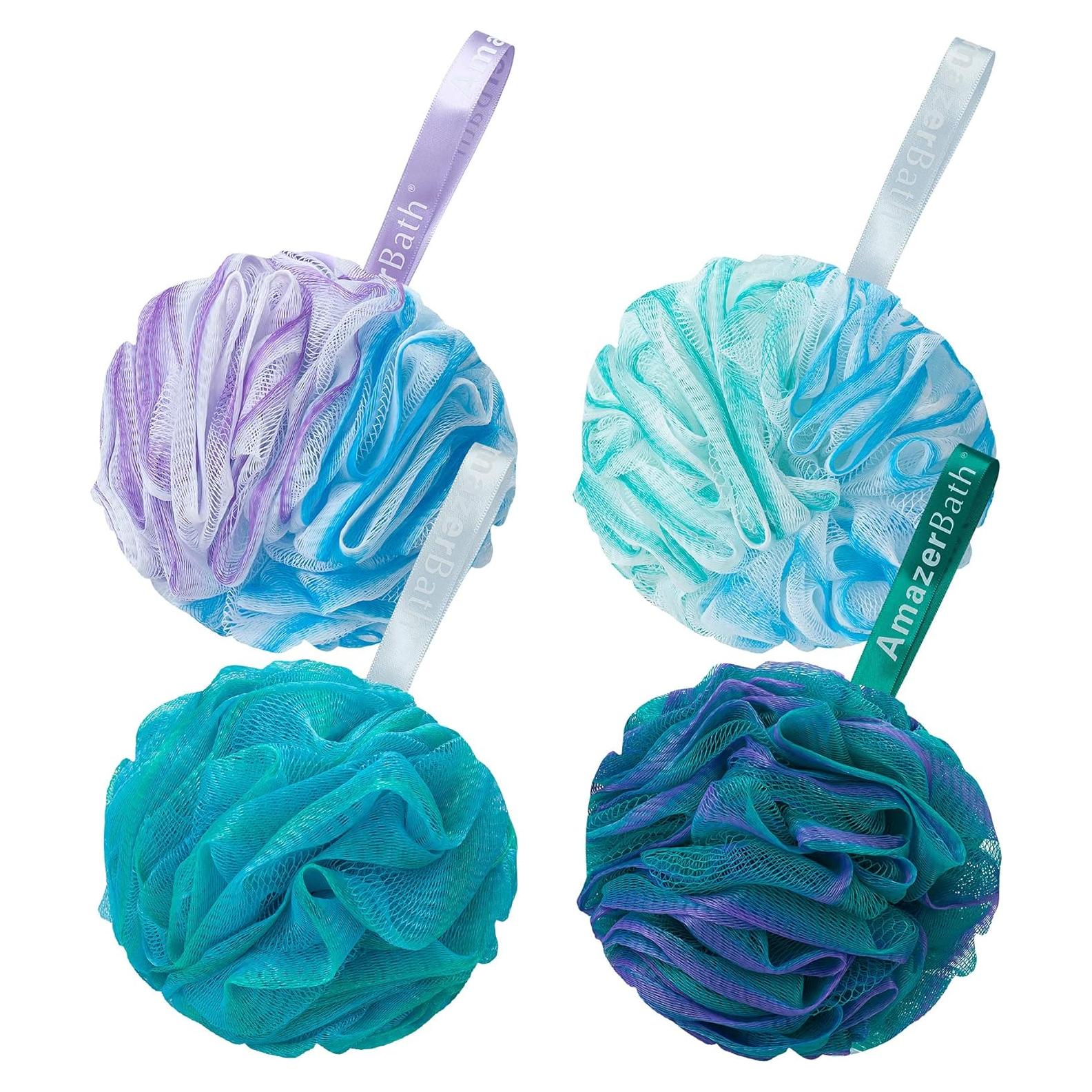 Esponja Exfoliante de Lufa AmazerBath - Set de 4 Colores