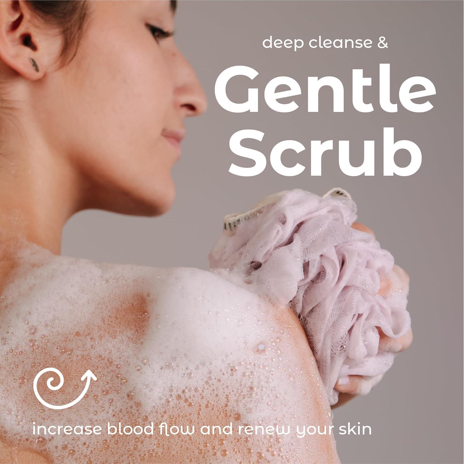 Esponja de Ducha Loofah MainBasics Juego de 3 Flor Aire