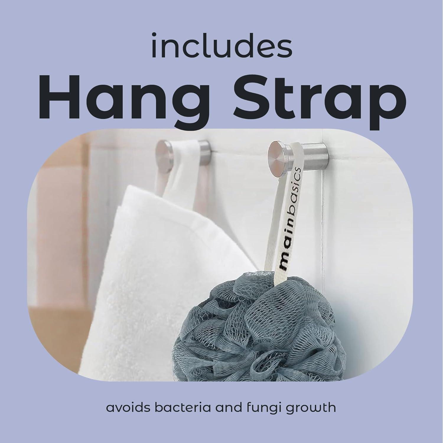 Esponja de Ducha Loofah MainBasics Juego de 3 Flor Aire