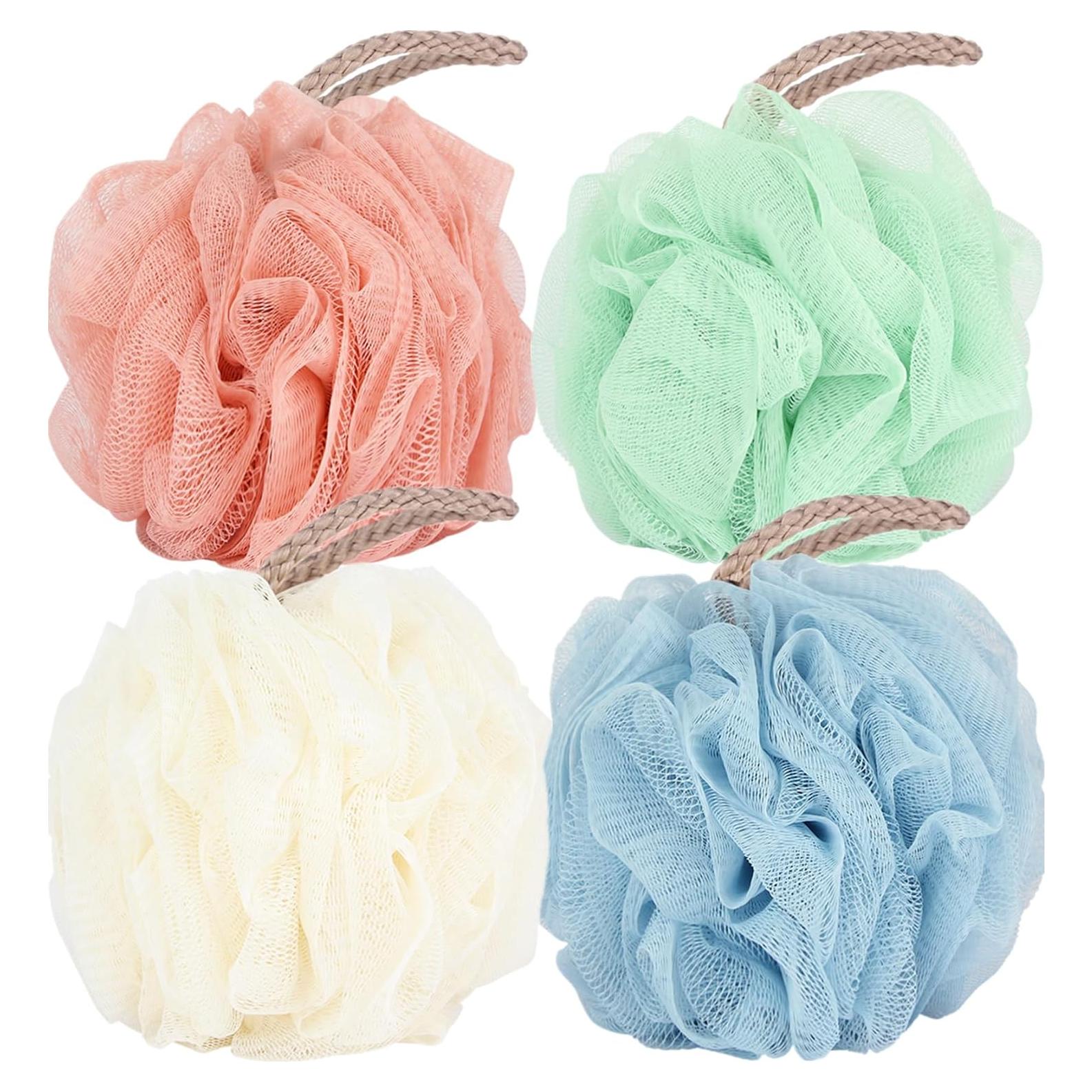 Esponjas de Lufa Fu Store 50g Multicolor Exfoliantes 4 Pzas