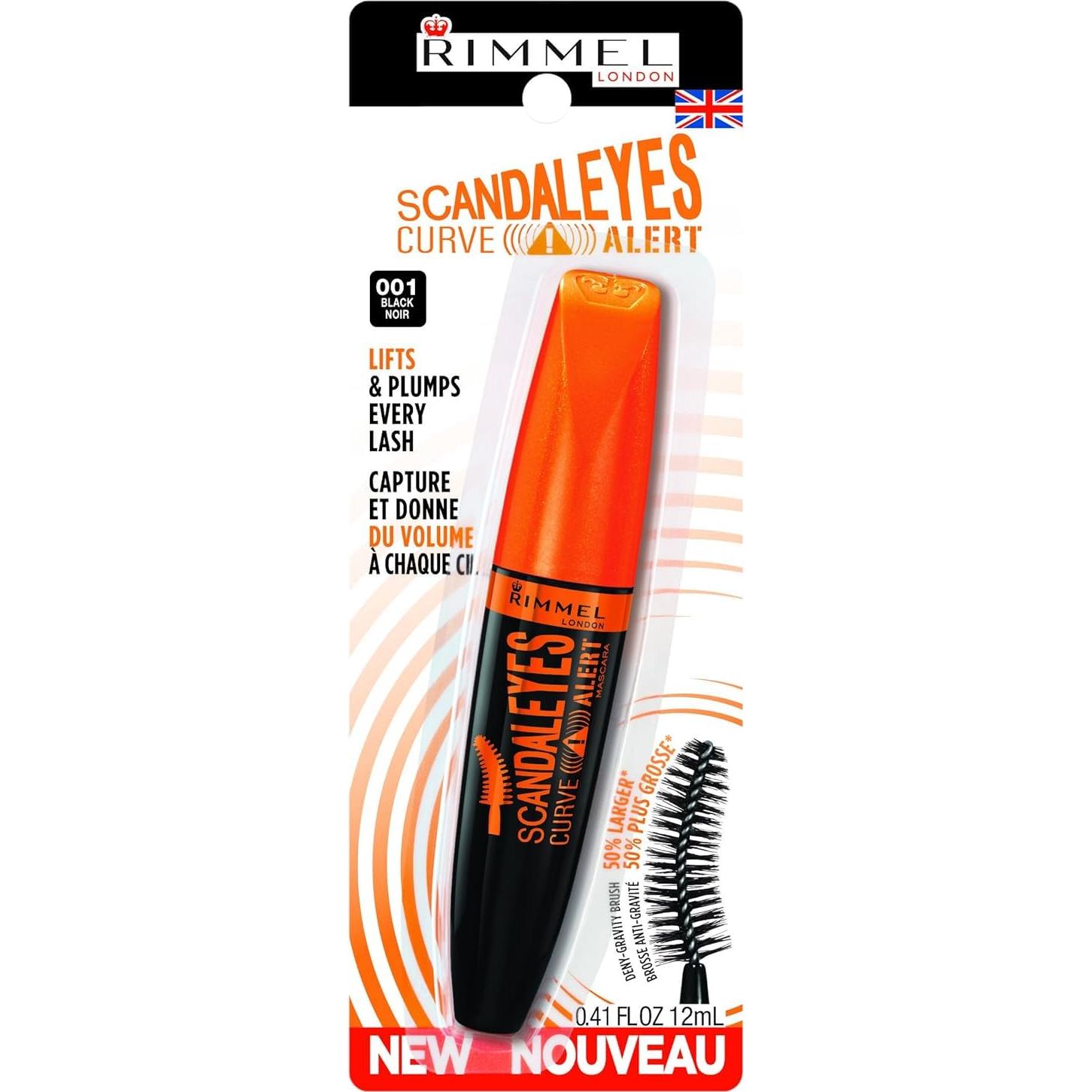 Máscara Rimmel London Scandaleyes Curve Alert 11.6 ml