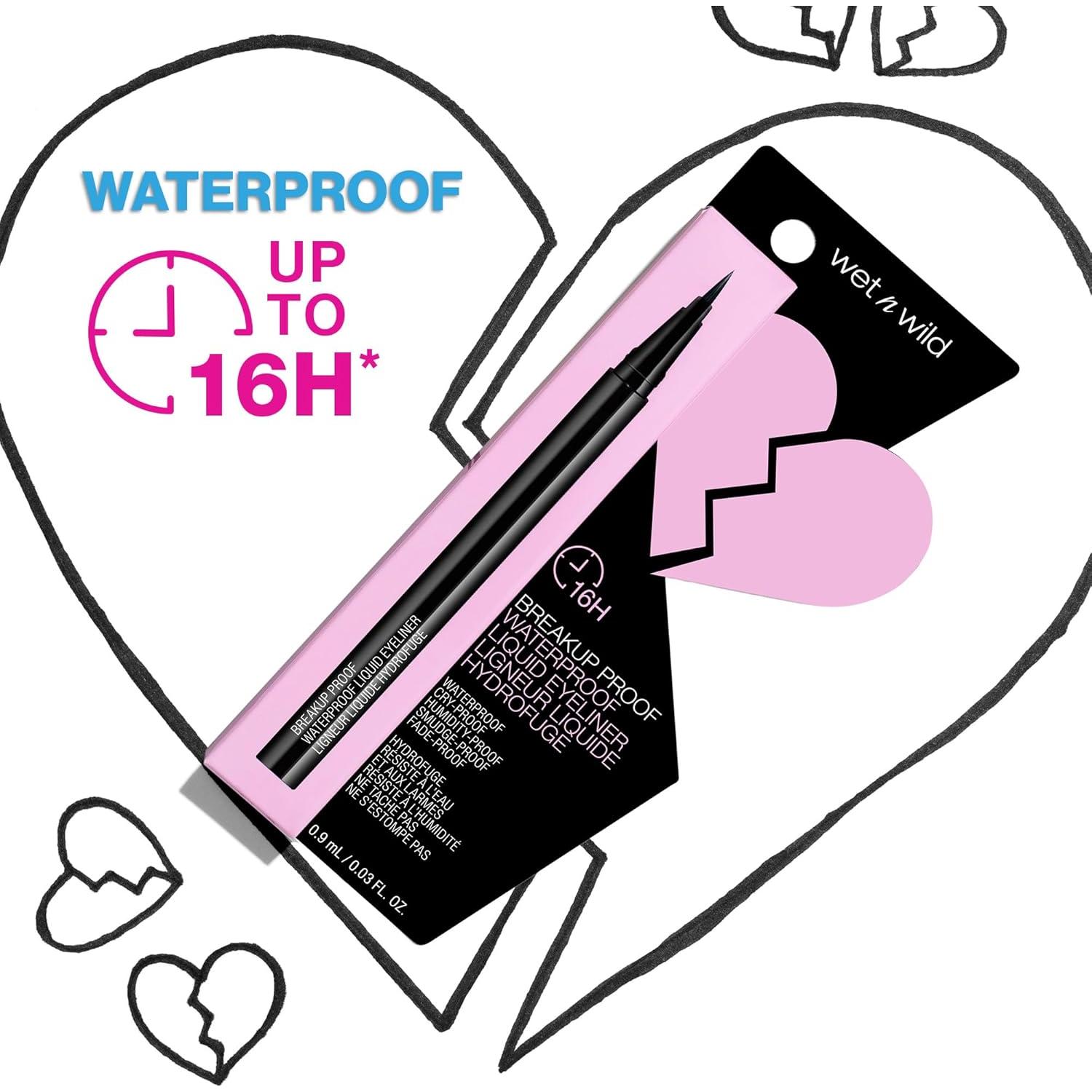 Delineador Líquido Waterproof Wet n Wild Negro 9g
