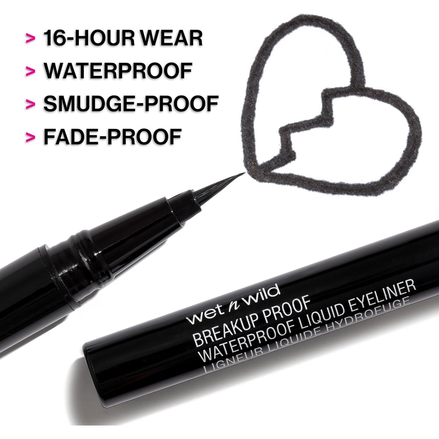 Delineador Líquido Waterproof Wet n Wild Negro 9g