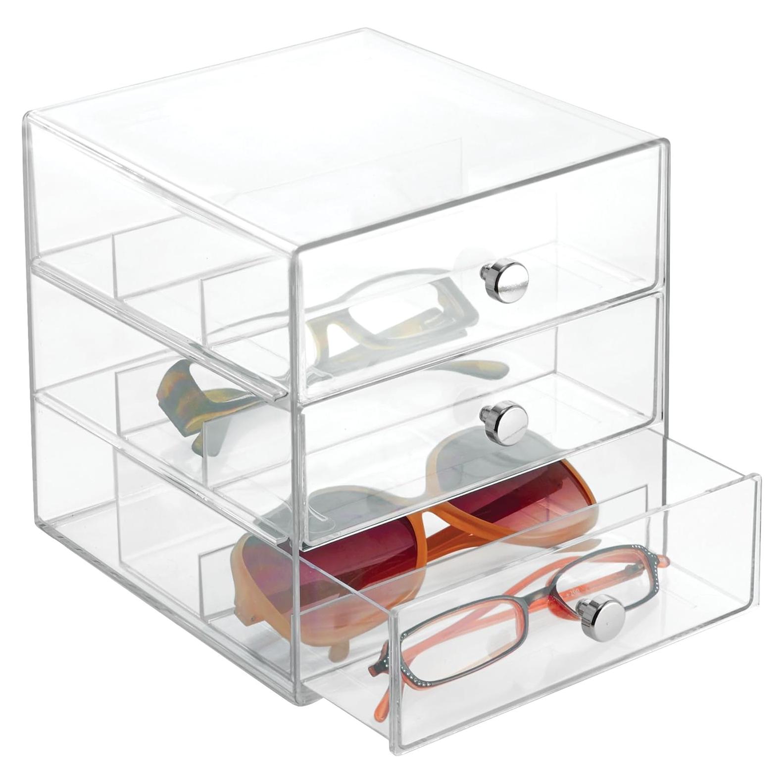 Organizador de Tocador iDesign 3 Cajones Transparente 17,78 cm