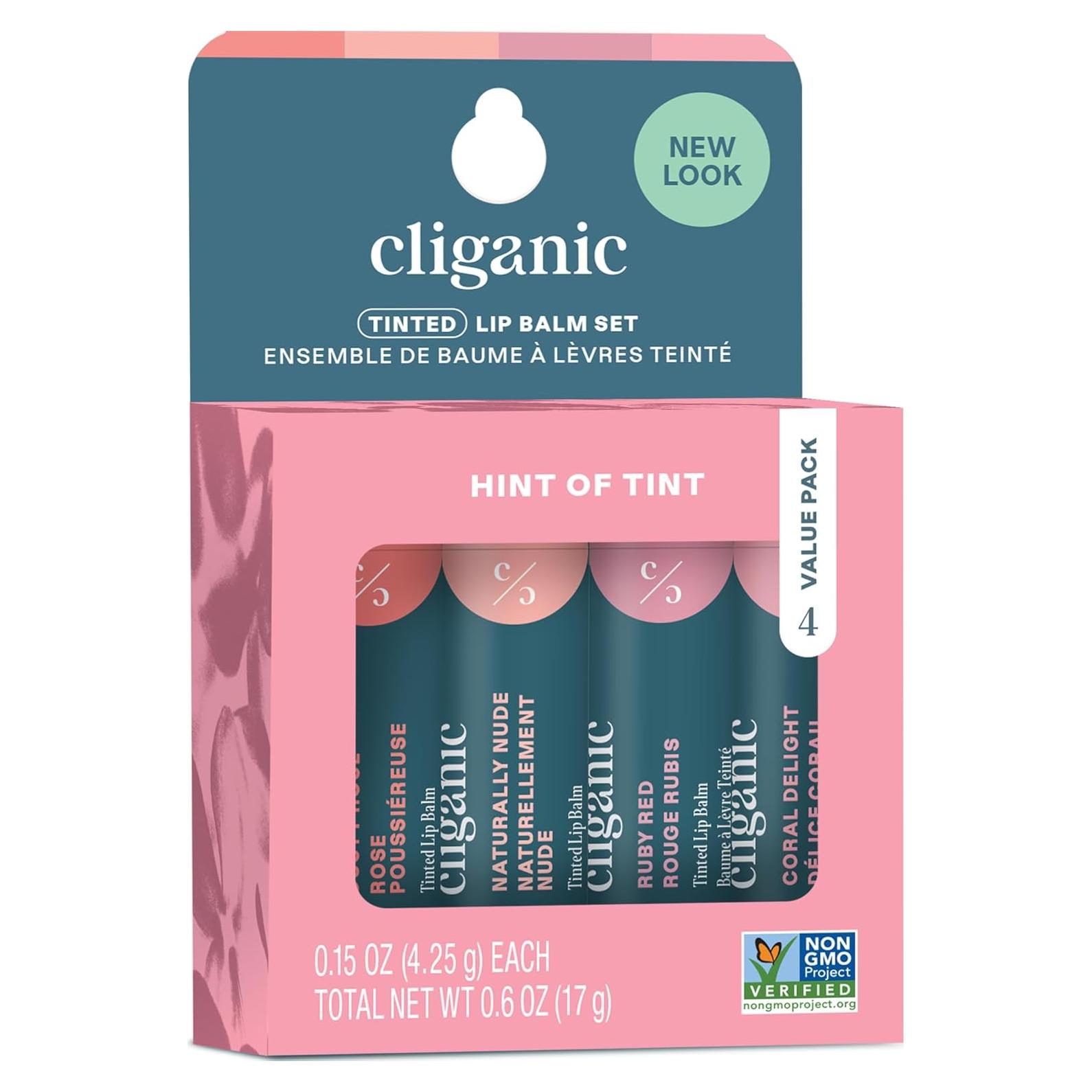 Bálsamo Labial Tinte Cliganic - 4 Colores - Vitamina E