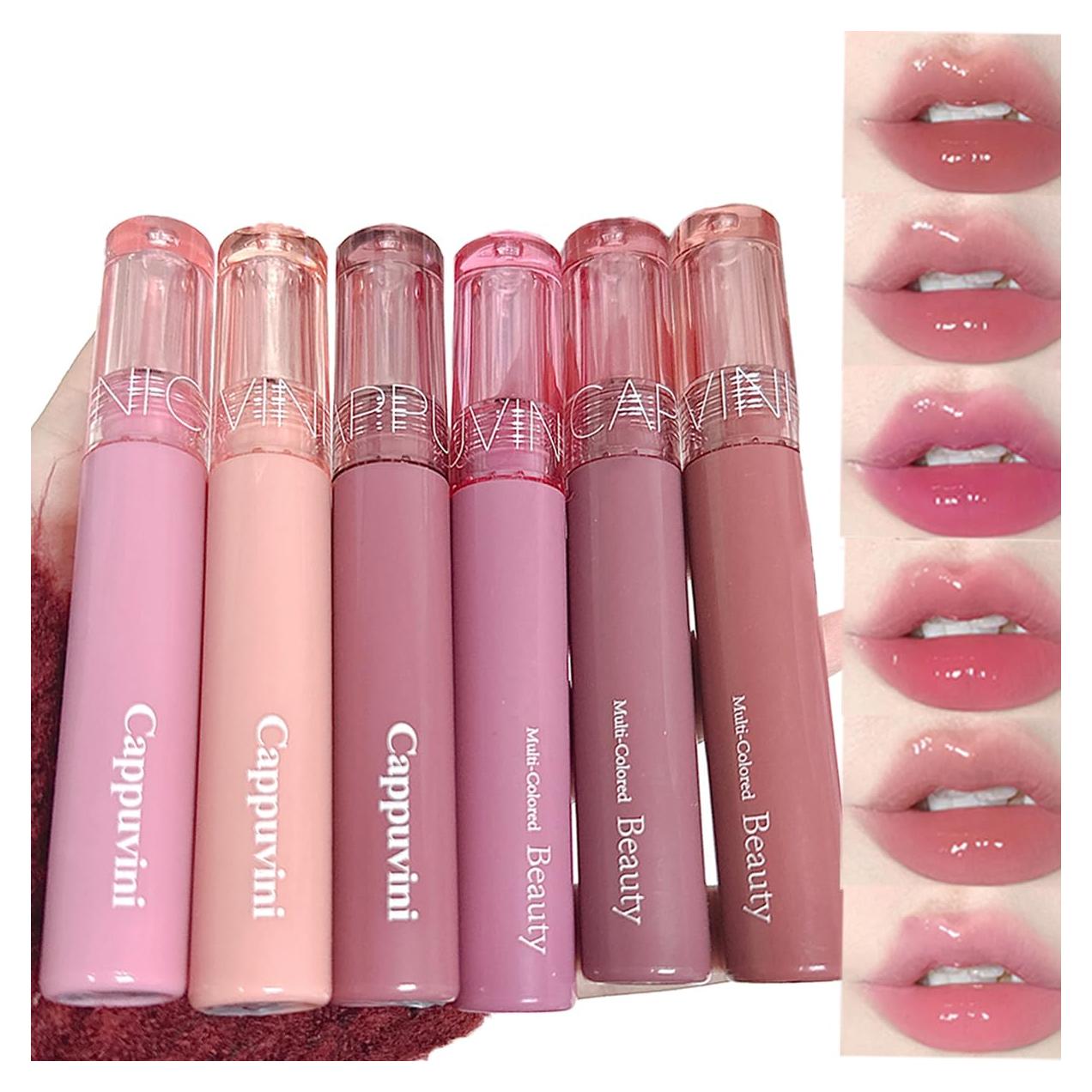 Set de Brillo Labial Hidratante 6 Colores Pakivs