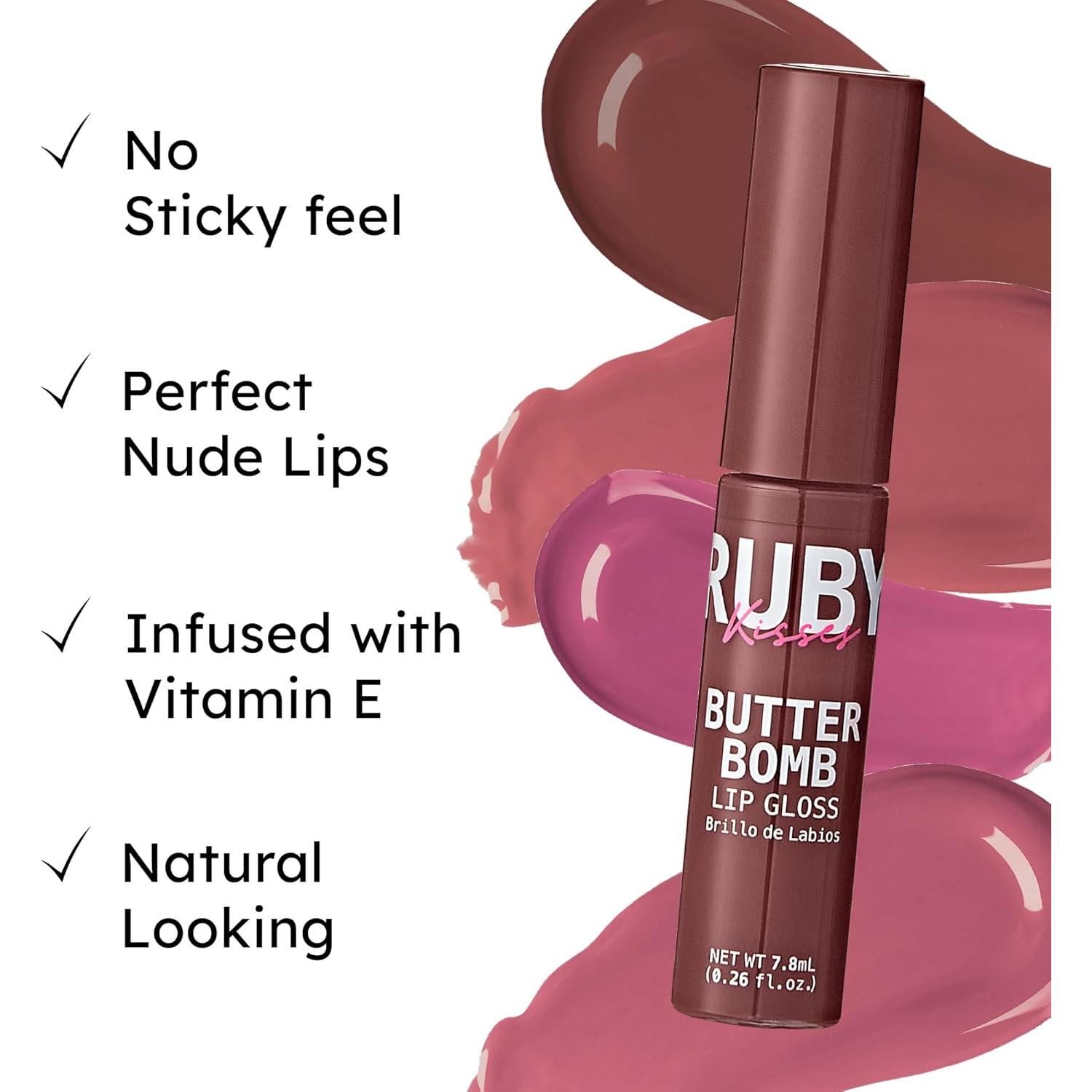 Brillo Labial Ruby Kisses Butter Bomb Gloss Tantalize 7.8mL