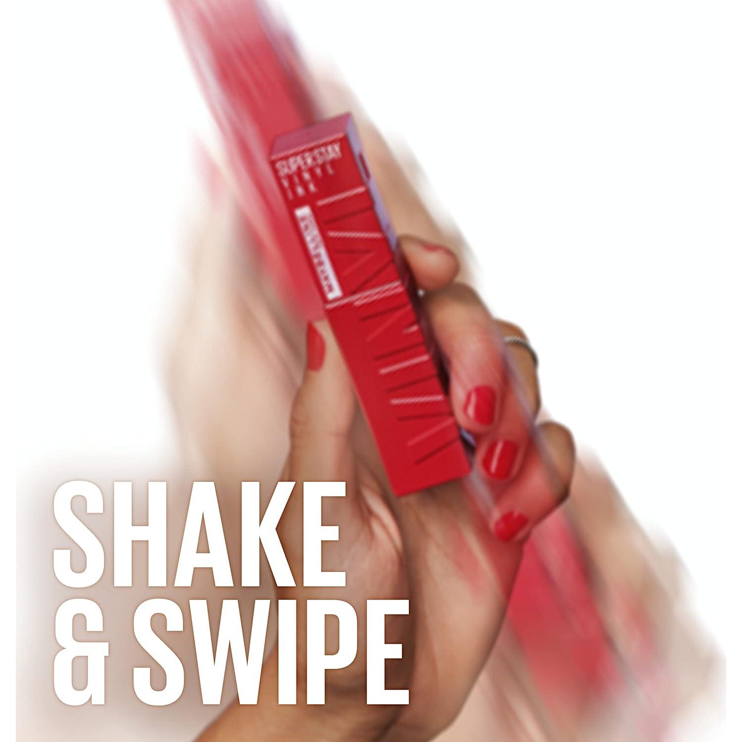 Labial Líquido Maybelline Super Stay Vinyl Ink Rojo Vino 4,14 ml