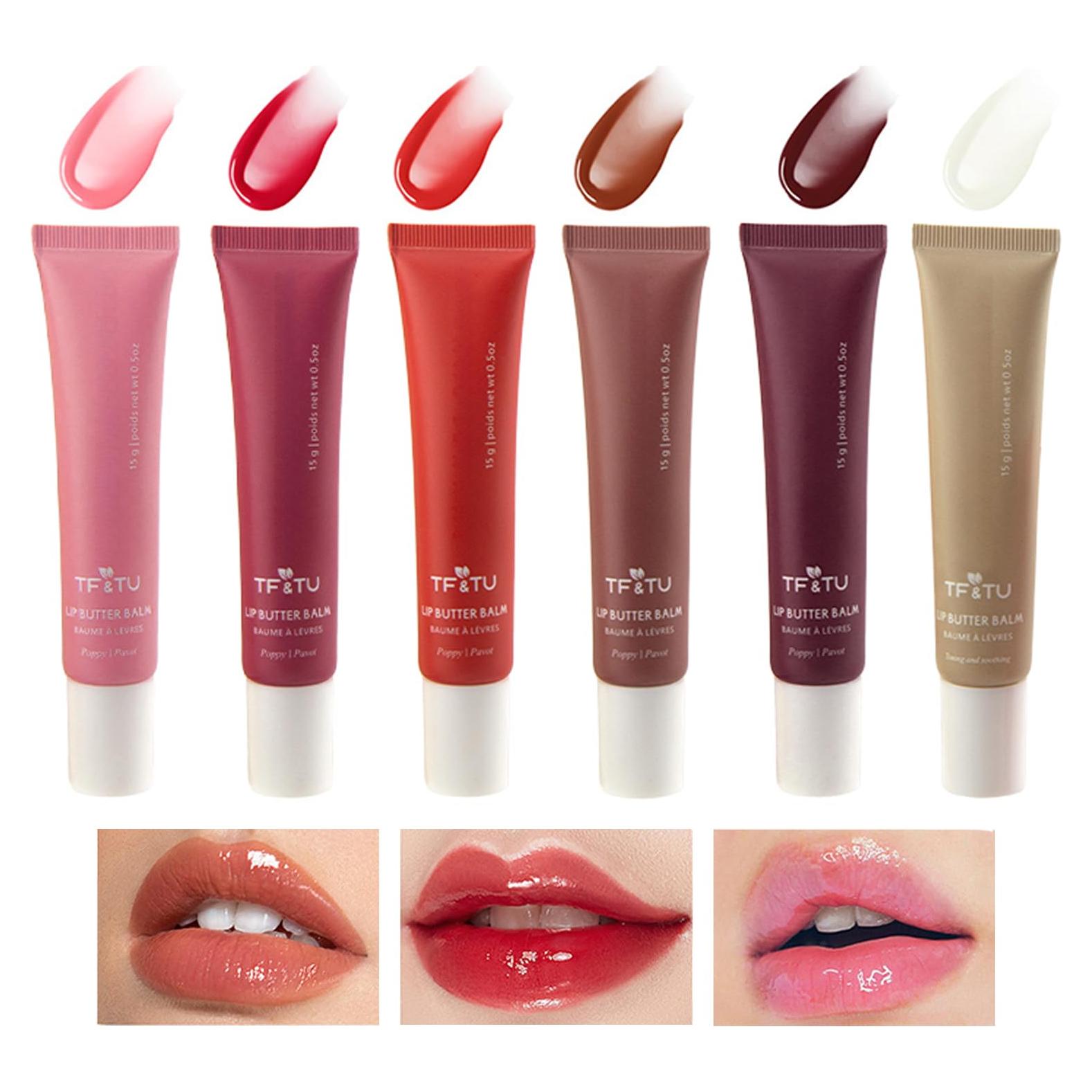 Set de Brillo de Labios Hidratante Bekoeen 6 Colores