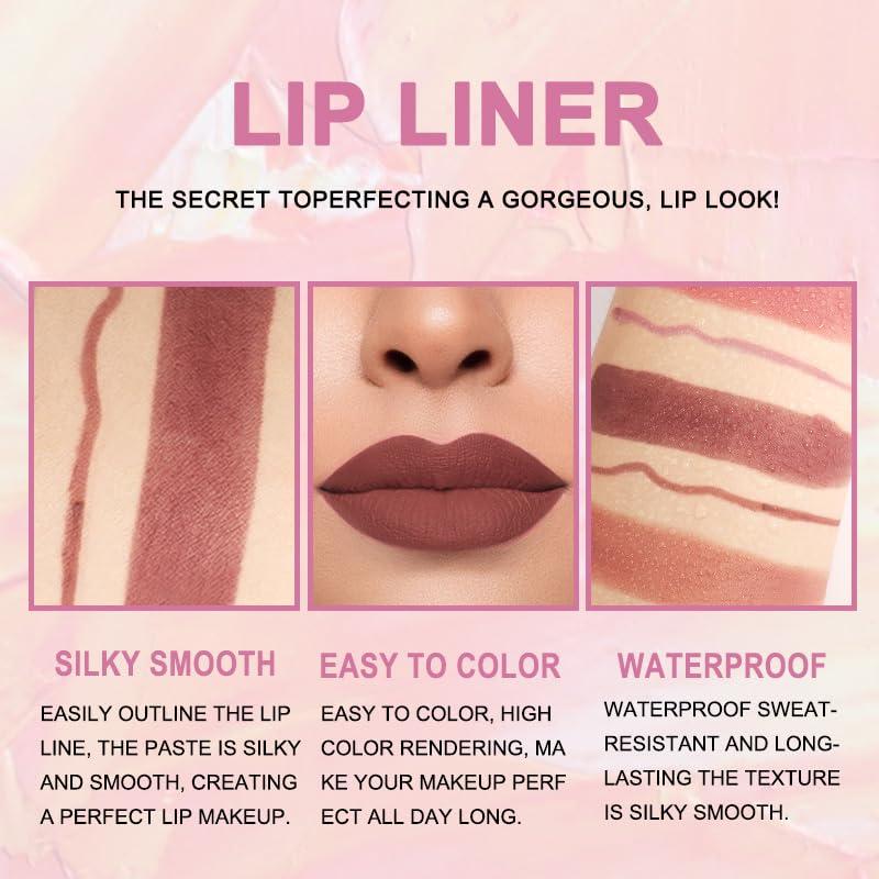 Set 3 Piezas Lápiz Labial y Pintalabios Mate evpct