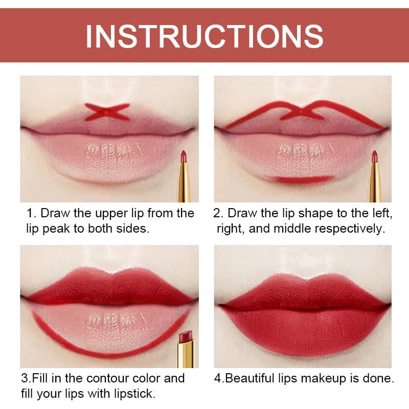 Set 3 Piezas Lápiz Labial y Pintalabios Mate evpct