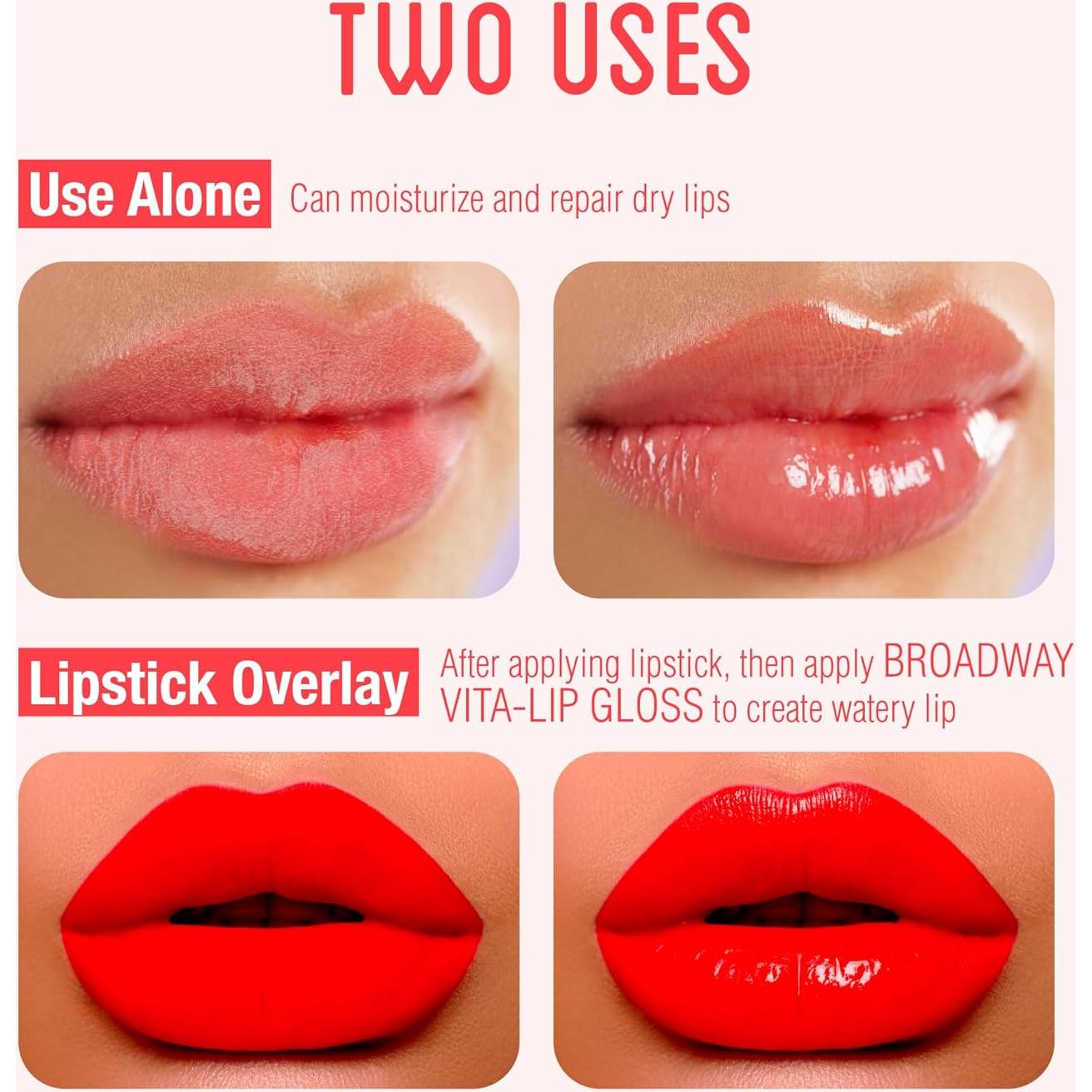 Brillo Labial Ruby Kisses Vita-Lip Durazno 6 Piezas