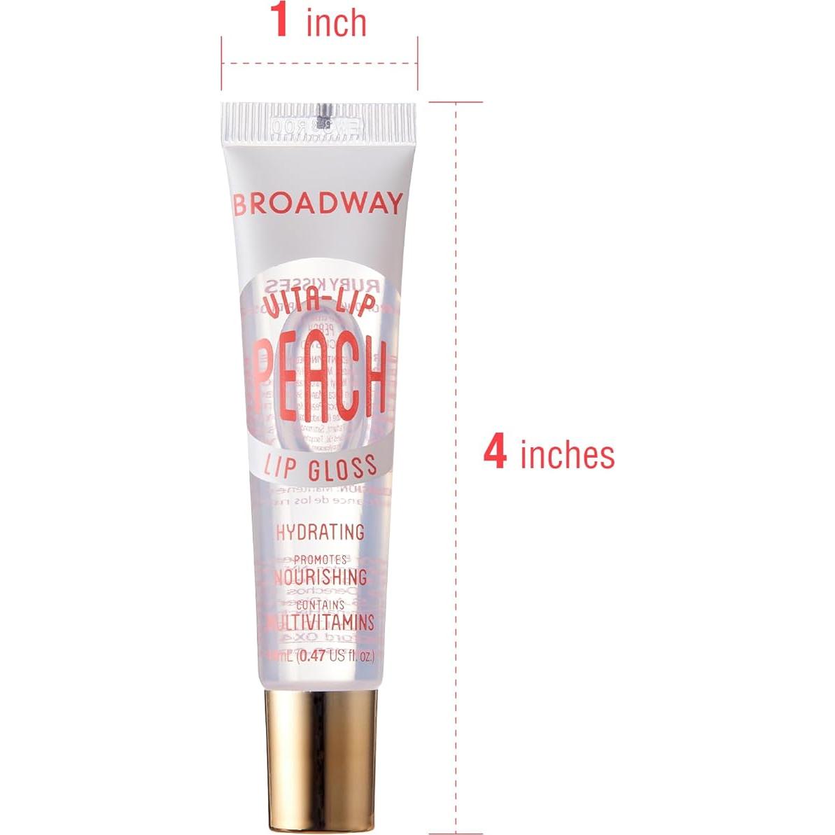 Brillo Labial Ruby Kisses Vita-Lip Durazno 6 Piezas