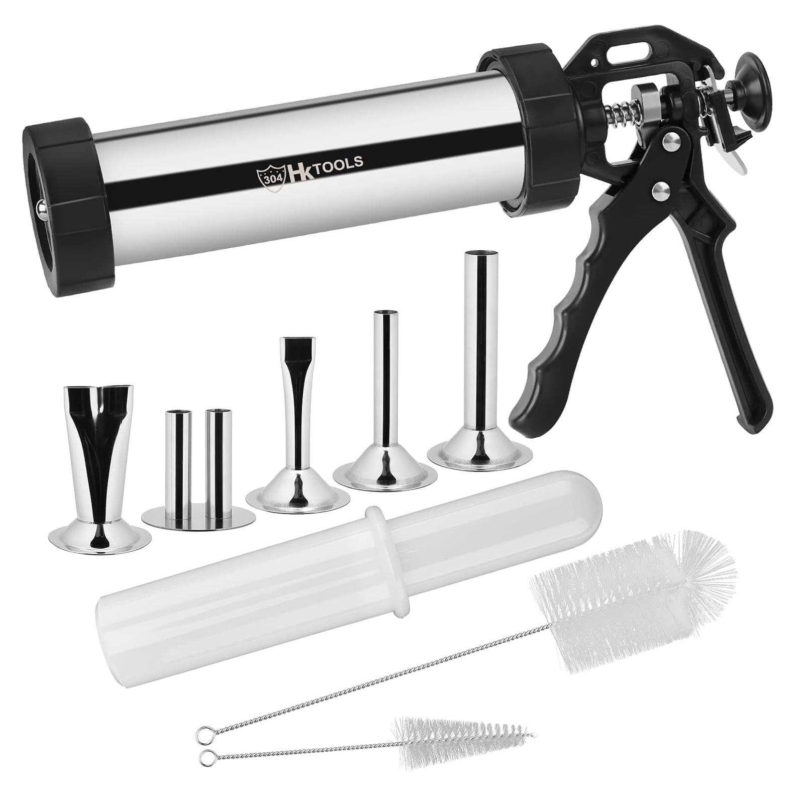 Pistola de Jerky HK 0.45 kg Acero Inoxidable 5 Boquillas