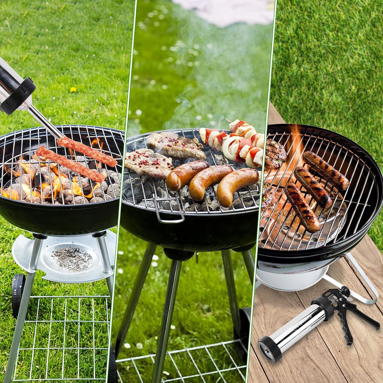 Pistola de Jerky HK 0.45 kg Acero Inoxidable 5 Boquillas