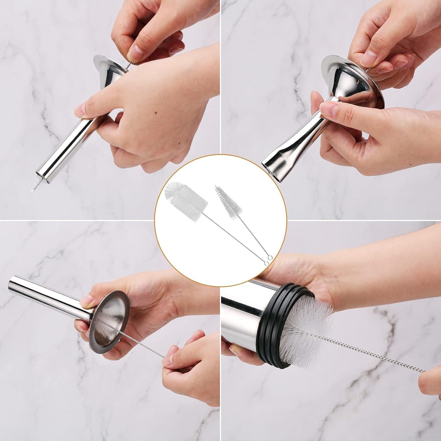 Pistola de Jerky HK 0.45 kg Acero Inoxidable 5 Boquillas