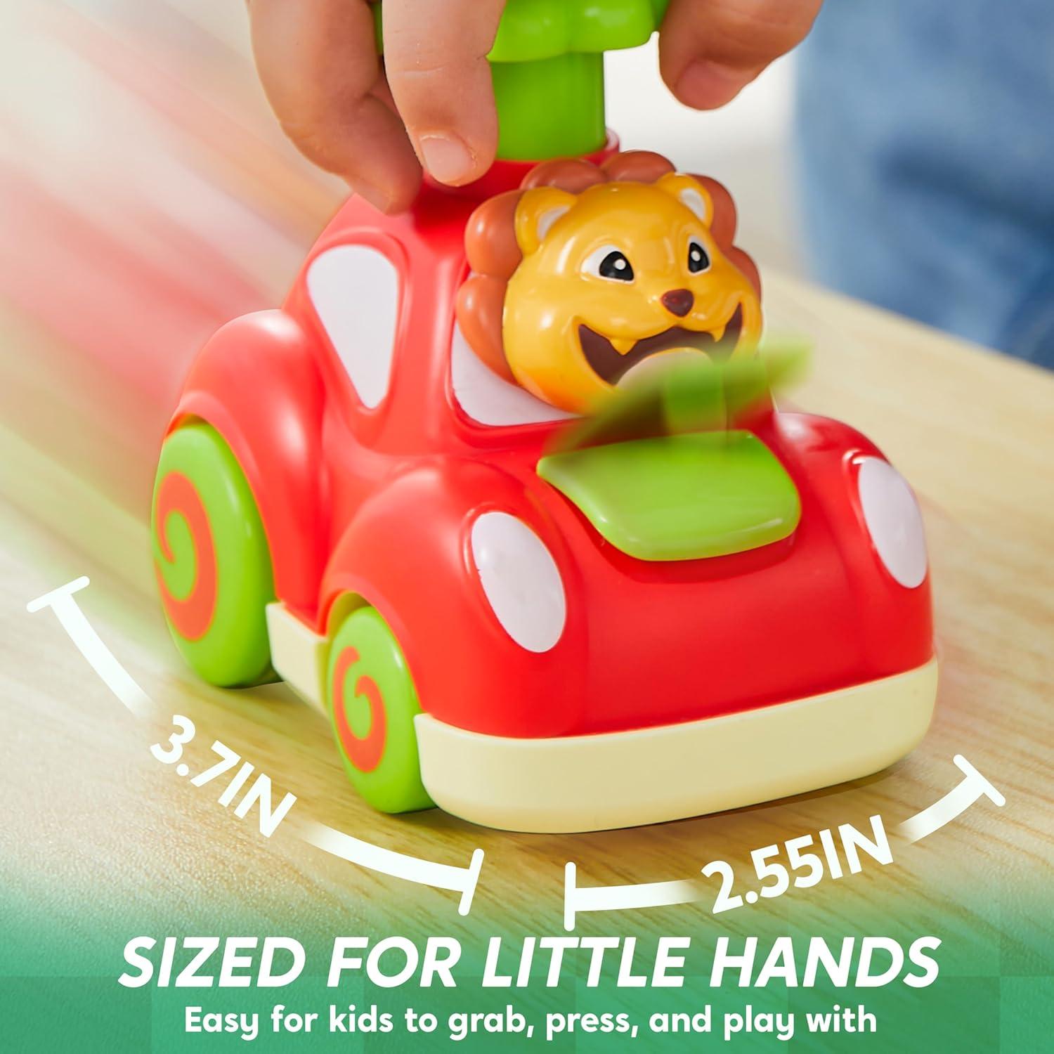 Coches de Juguete Animales Joyin - Elefante, Mono, Jirafa, León