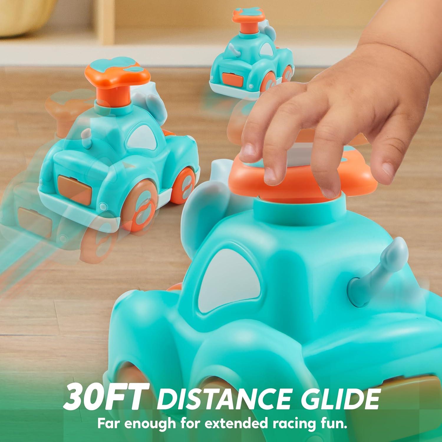 Coches de Juguete Animales Joyin - Elefante, Mono, Jirafa, León