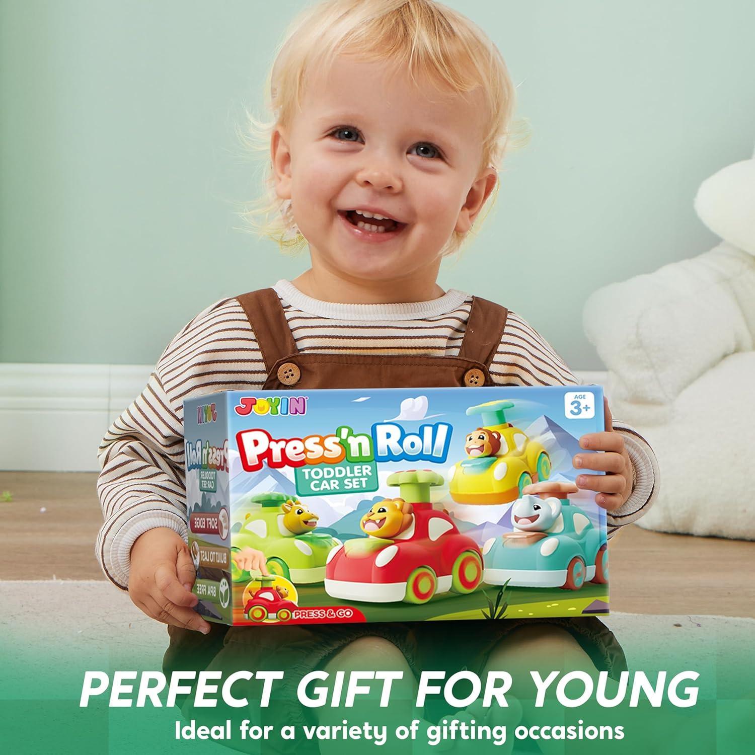 Coches de Juguete Animales Joyin - Elefante, Mono, Jirafa, León