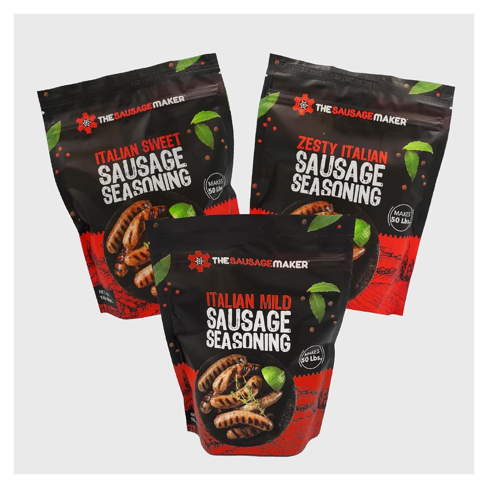 Condimentos Italianos The Sausage Maker - 3 Variedades 2,04 kg