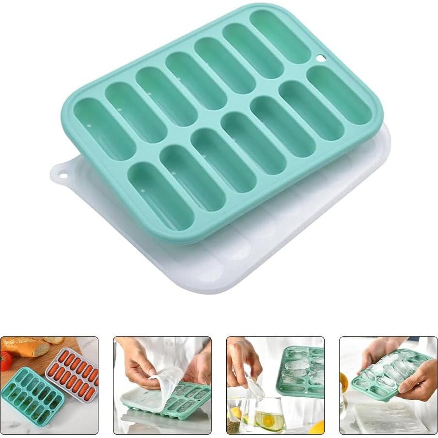 Molde de Silicona Antiadherente DOITOOL para Salchichas 12 Cavidades