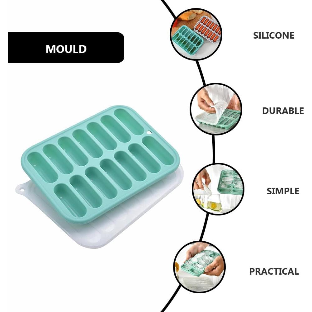 Molde de Silicona Antiadherente DOITOOL para Salchichas 12 Cavidades
