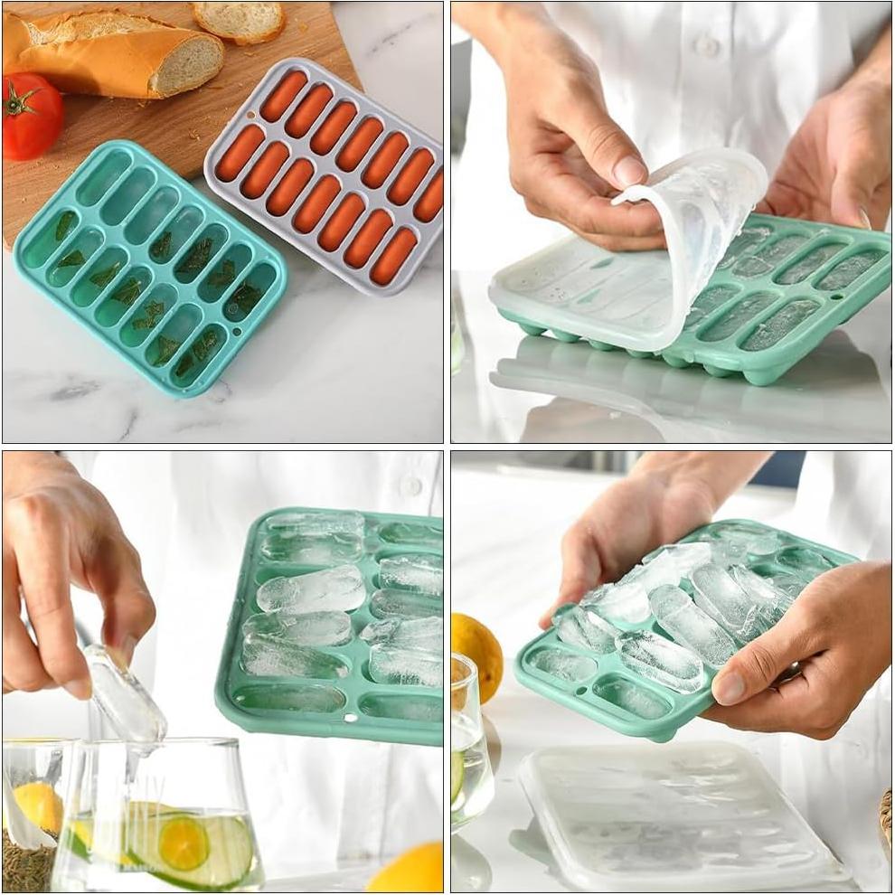 Molde de Silicona Antiadherente DOITOOL para Salchichas 12 Cavidades