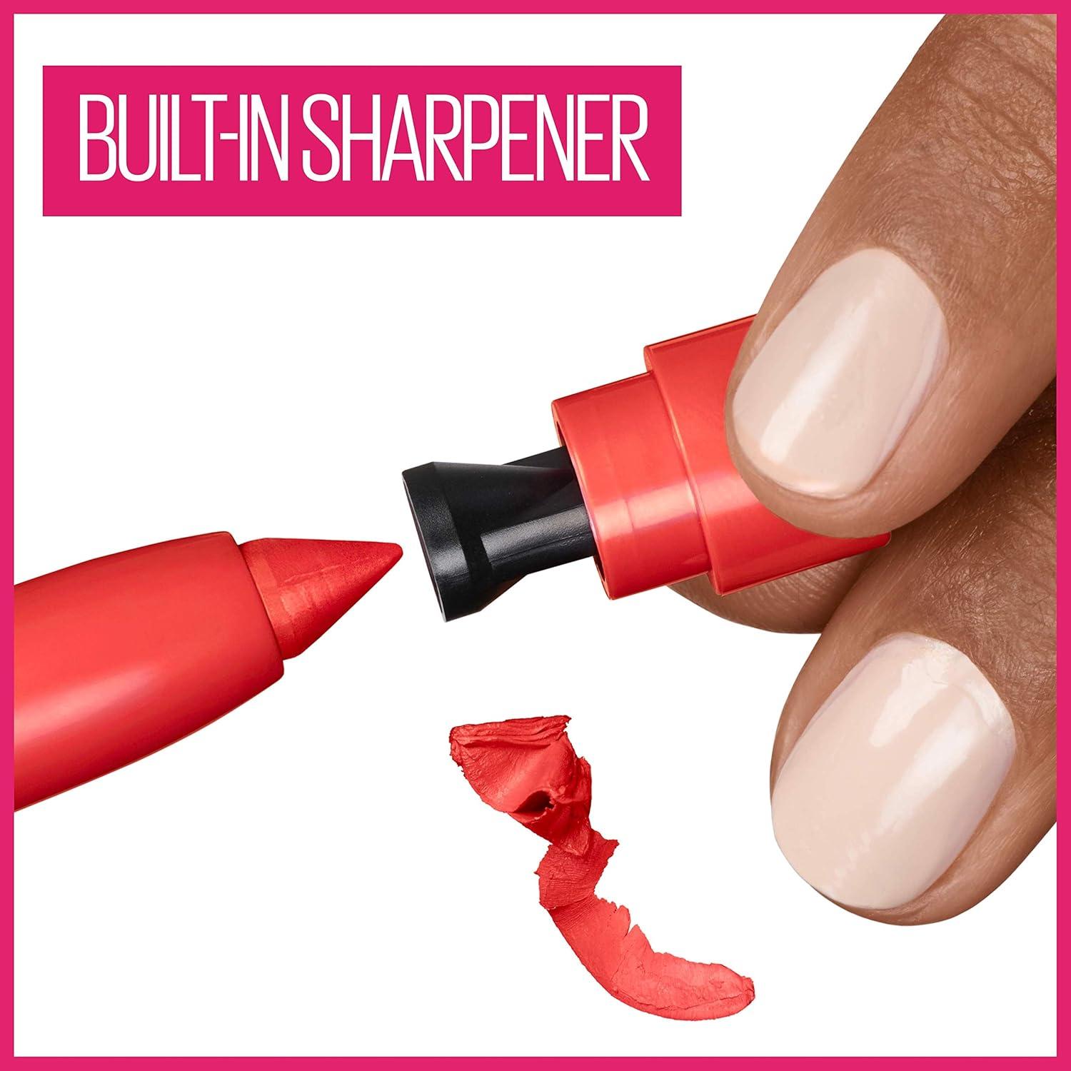 Lápiz Labial Mate Maybelline Super Stay Ink Crayon Vino Morado