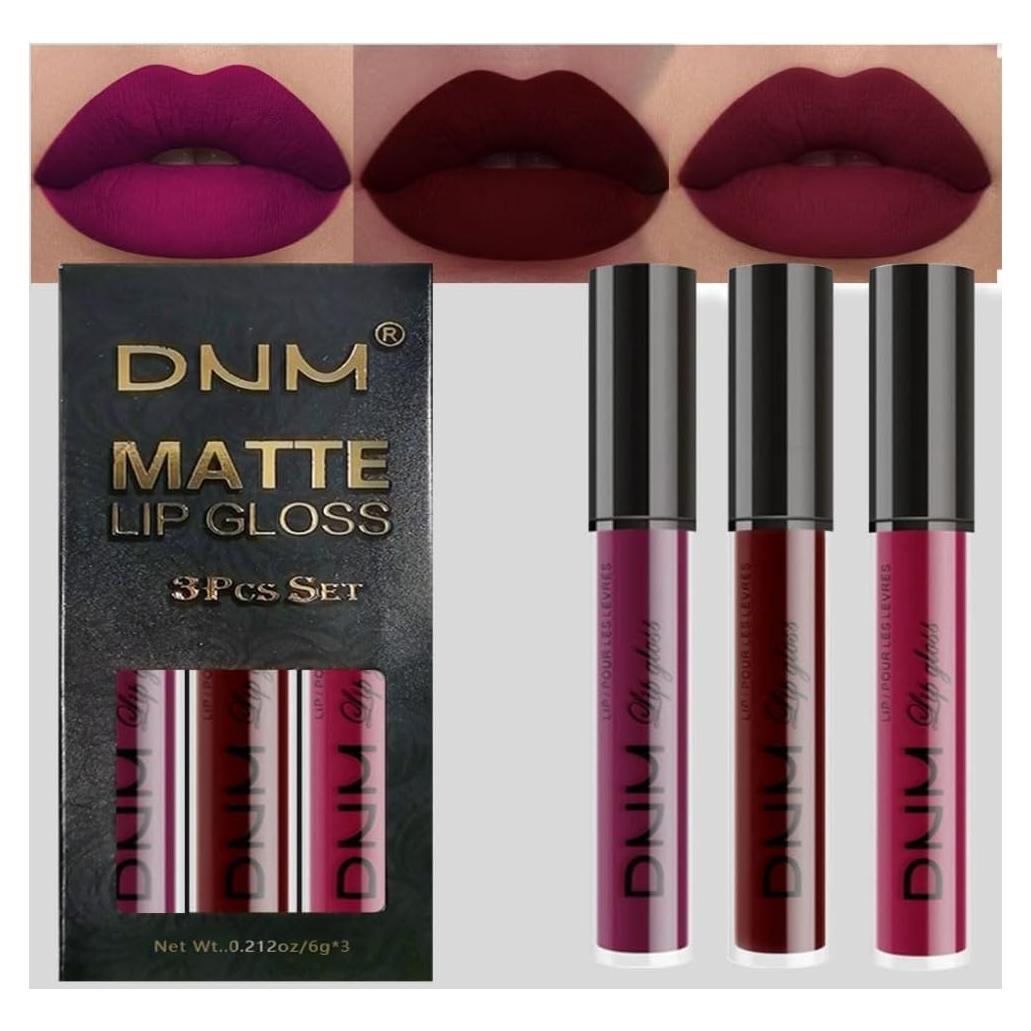 Barra de Labios Líquida Mate AMY'S DIARY Set 3 Pcs