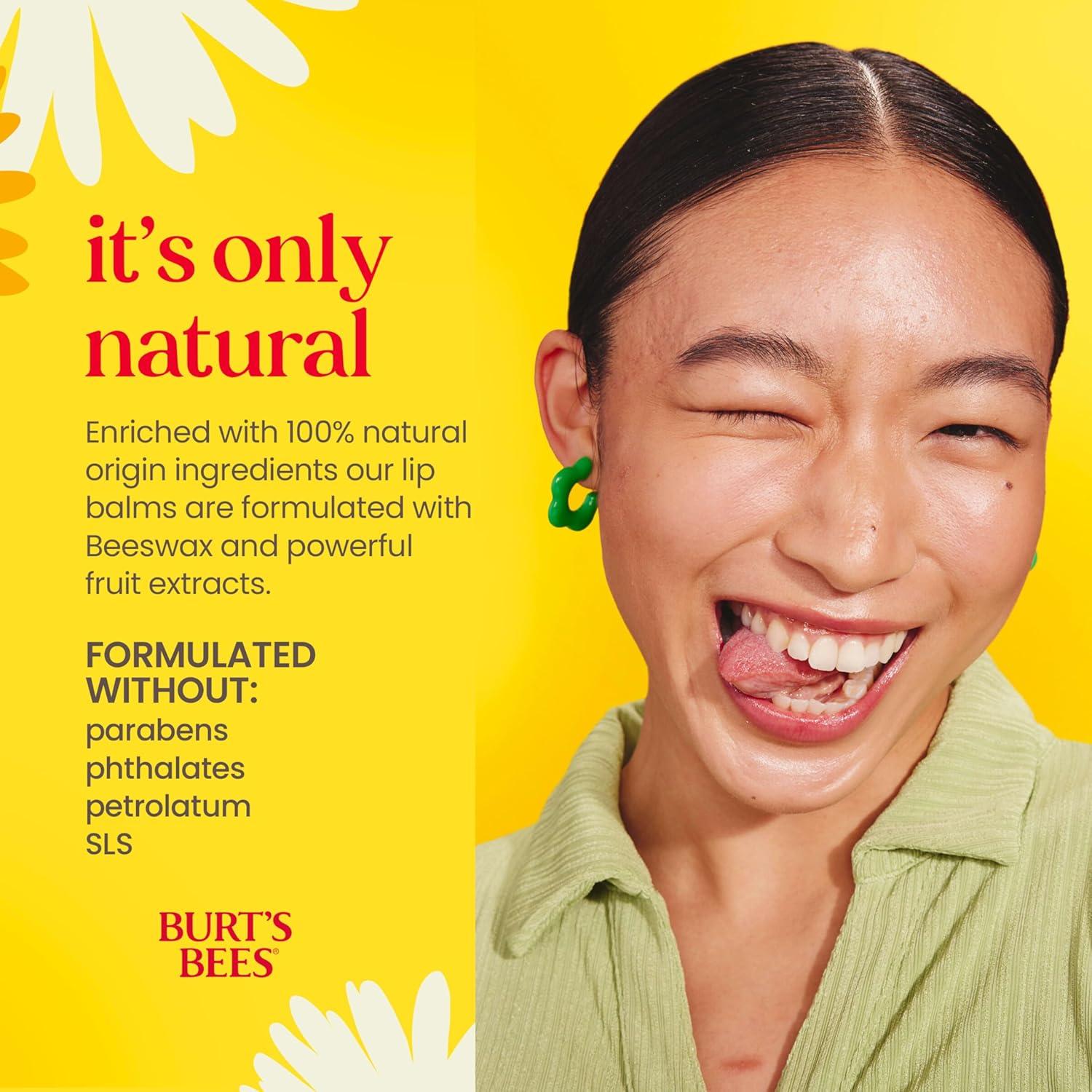 Bálsamo Labial Burt's Bees Granada - Hidratante Natural 4 Tubos