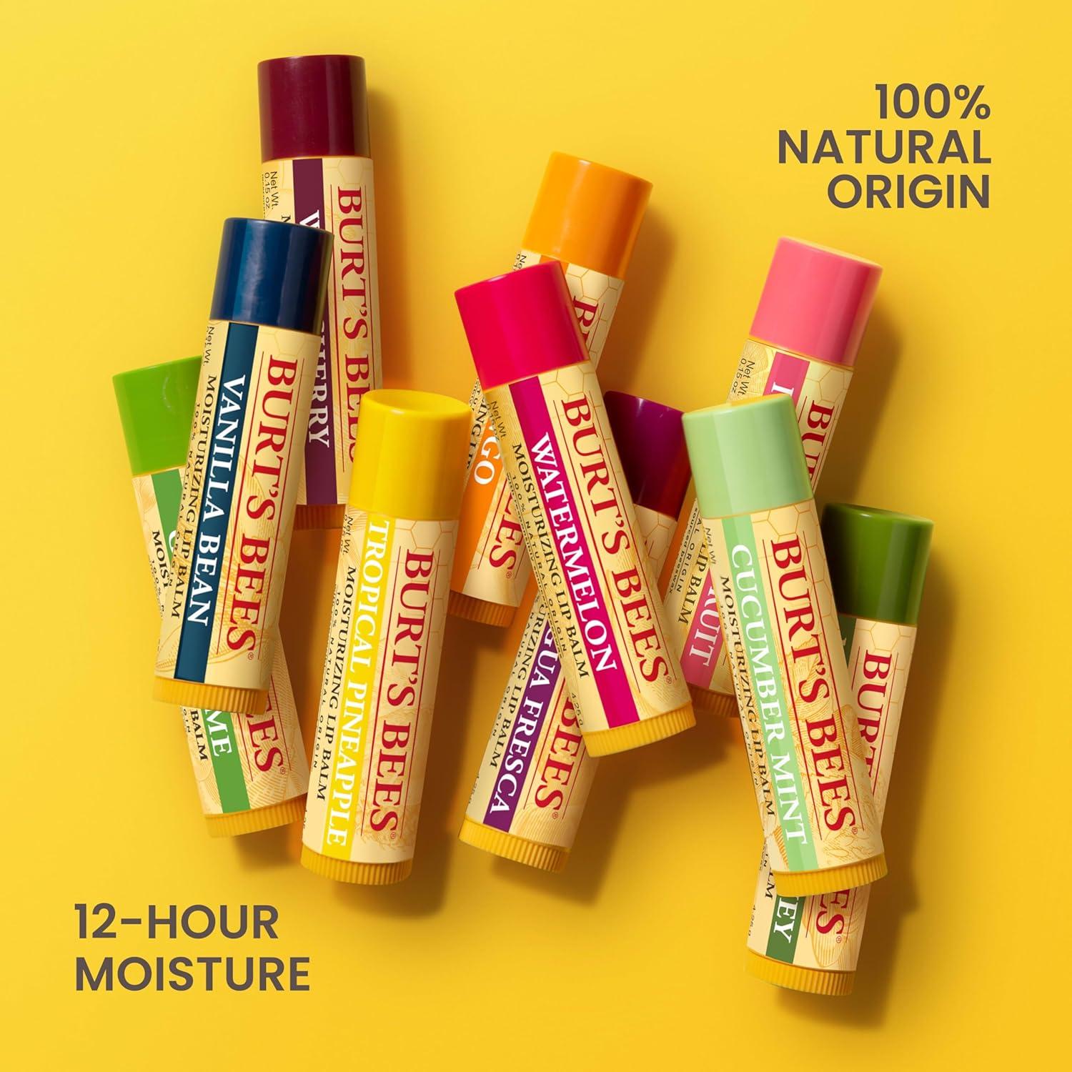 Bálsamo Labial Burt's Bees Granada - Hidratante Natural 4 Tubos