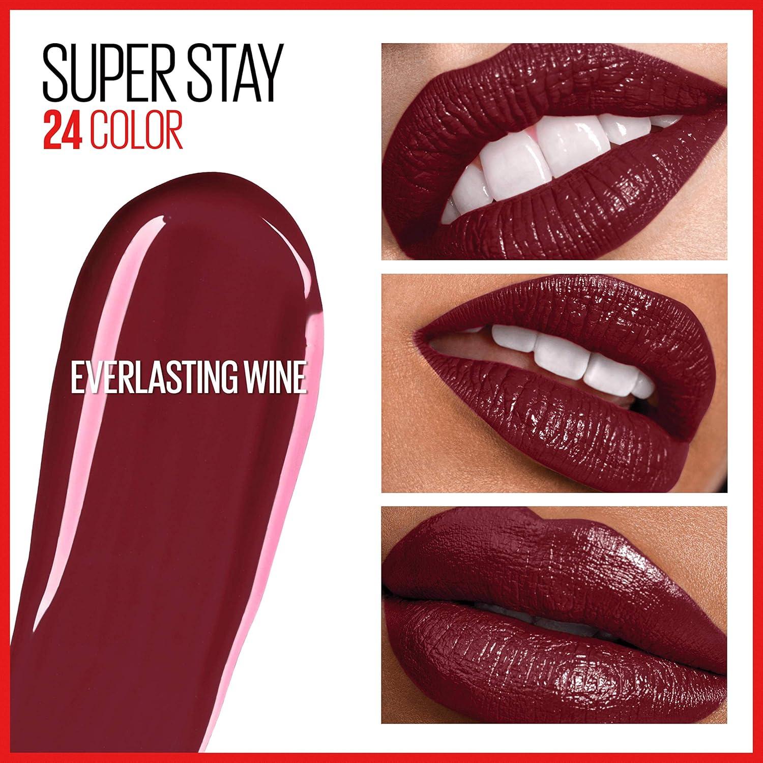 Maybelline Super Stay 24 Labial Líquido Vino Eterno 2,37 ml