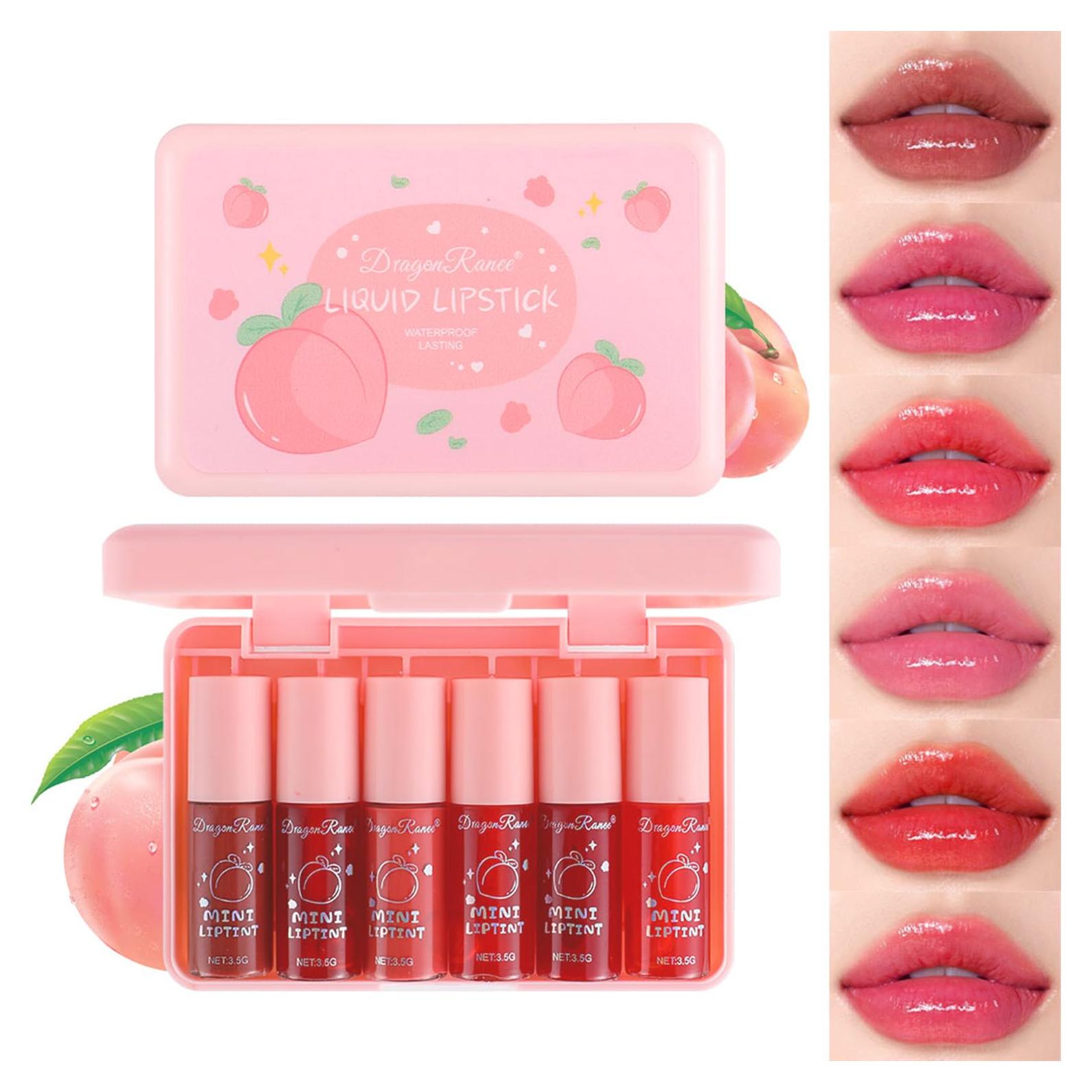 Set de Tintes Labiales Eakroo 6 Colores Multiusos Hidratantes
