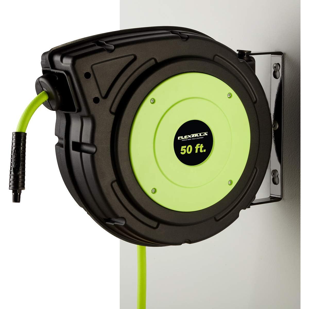 Carrete Retráctil de Manguera de Aire Flexzilla 3/8" x 15,24m