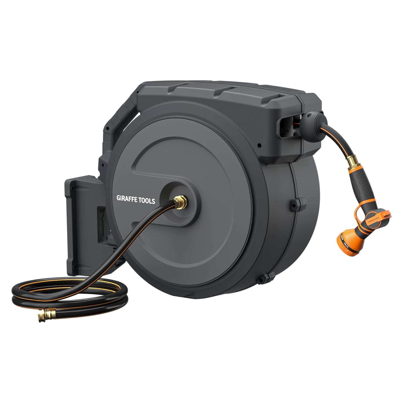 Carrete de Manguera Retráctil Giraffe Tools 5/8" x 27,43 m