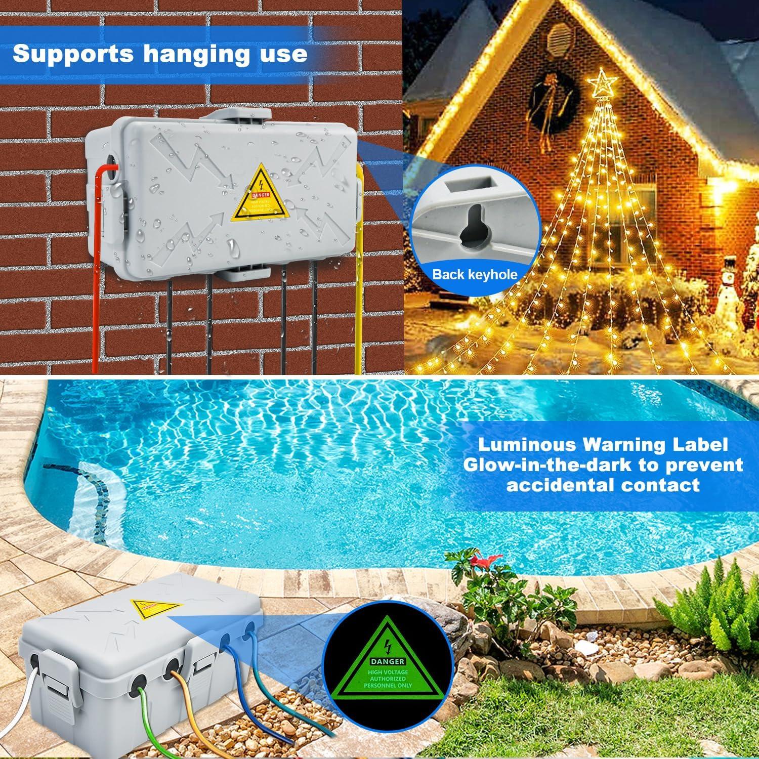 Caja Eléctrica Exterior Hrensaw IP54 26.92x13.97x11.43cm