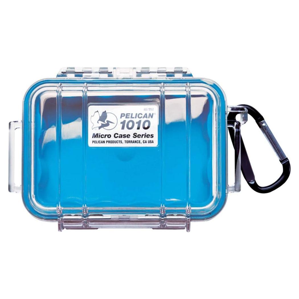 Caja Micro Pelican 1010 Azul/Transparente IP67